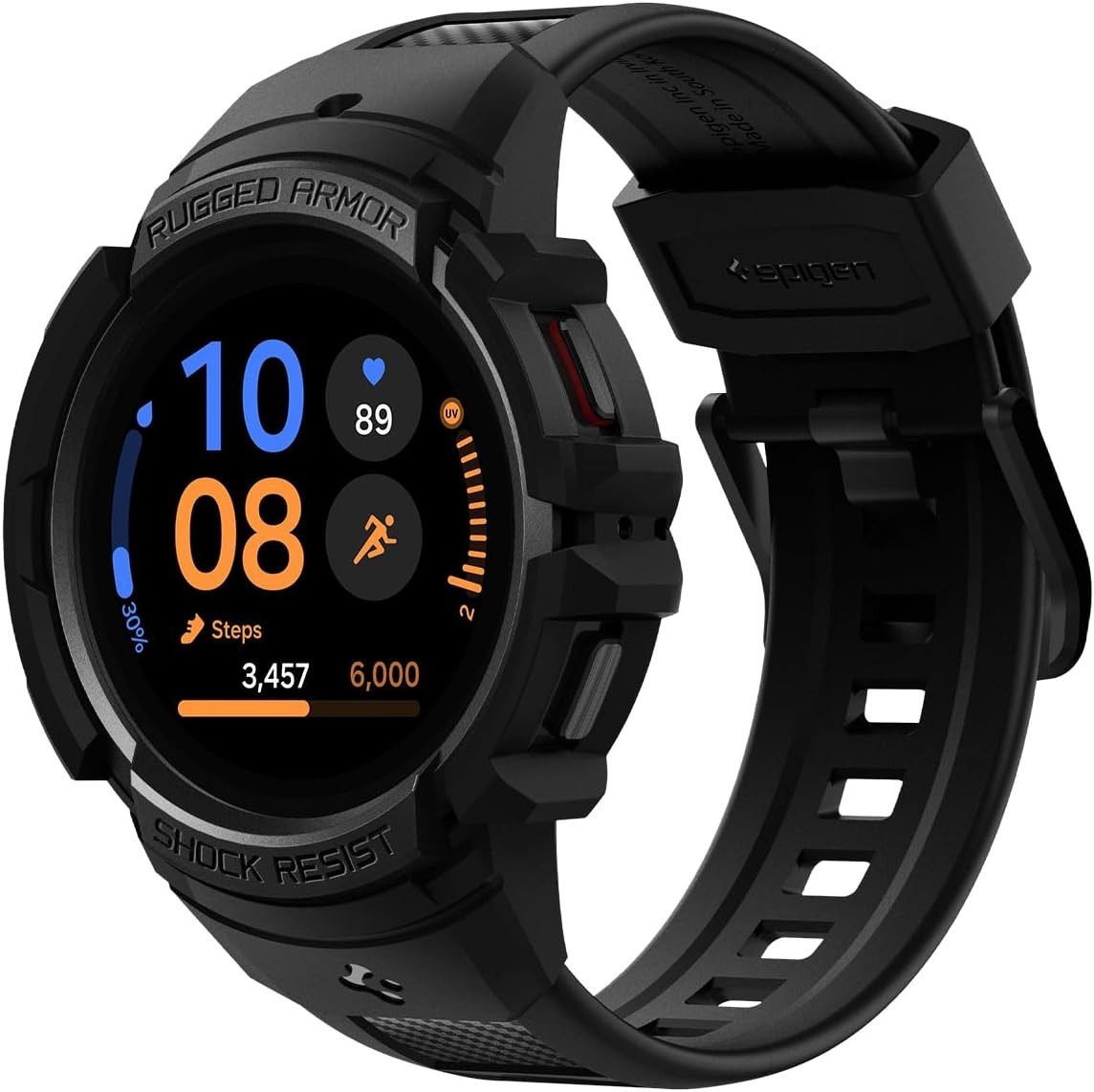 Samsung Galaxy Watch FE (2024) & 5 40mm Black Rugged Armor Pro Case