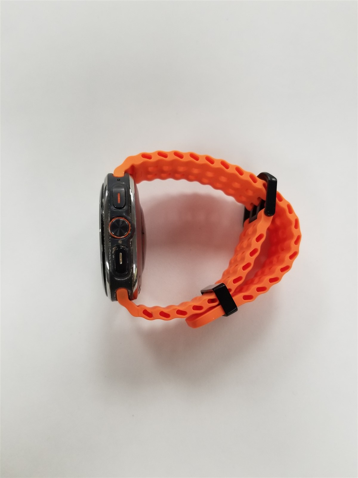 Samsung Galaxy Watch Ultra SM-L705U 47mm Silver/Orange Band Fully Working VF6465