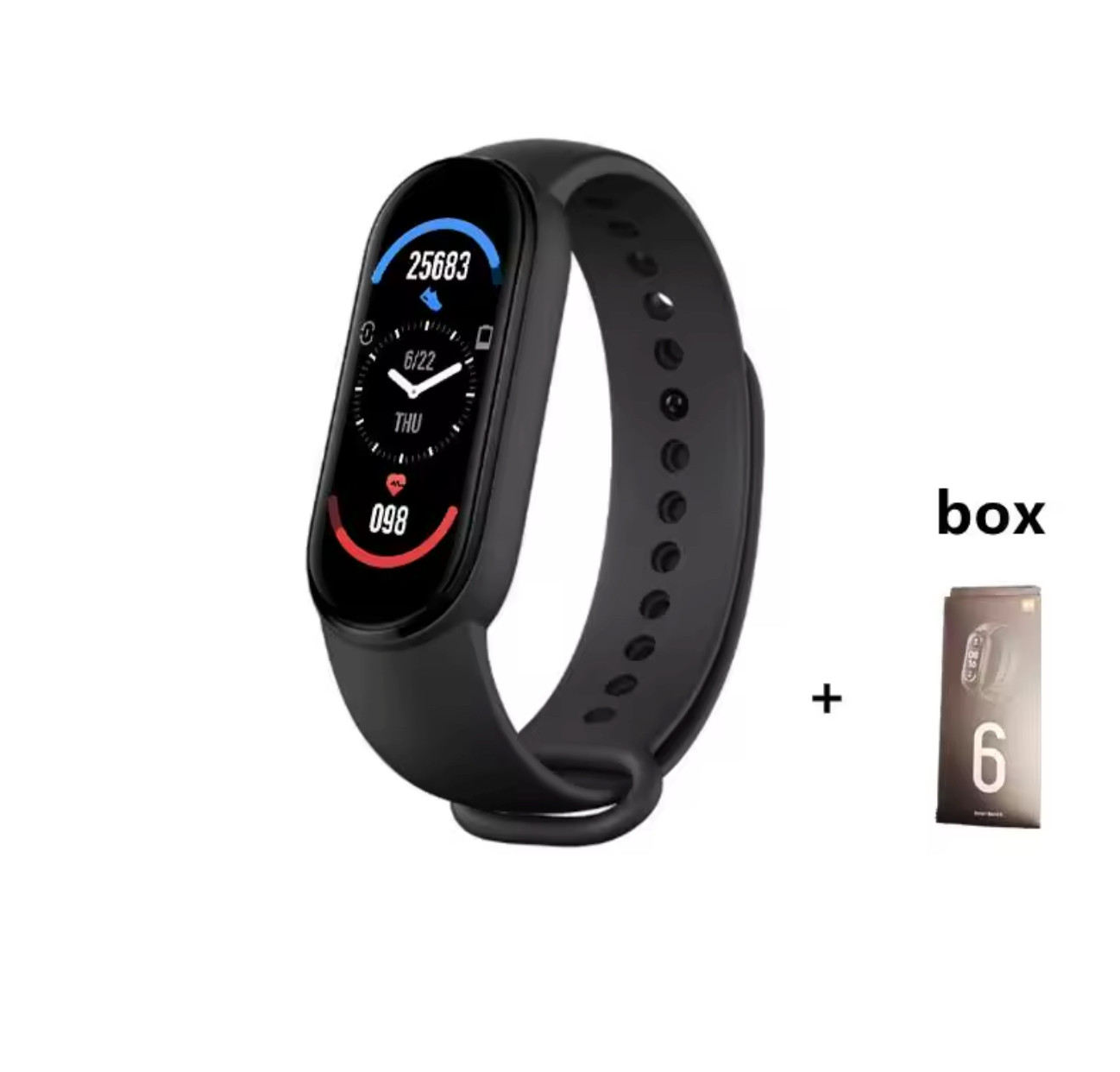 M6 Smart Watch Color Screen Step Counting Multi Sport Fitness Mode Message Remin