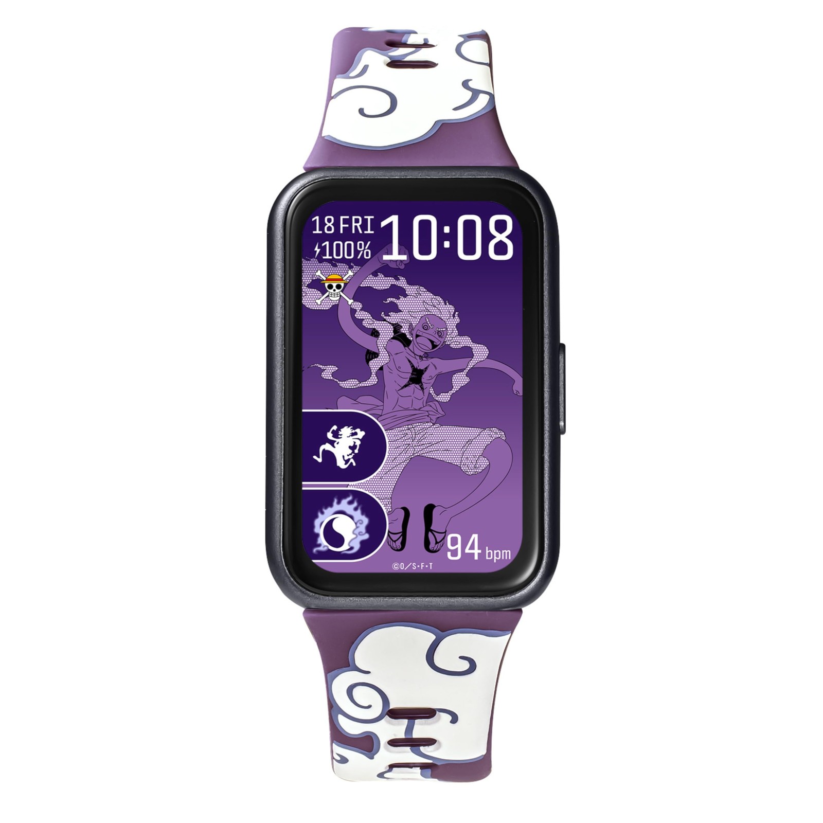 ONE PIECE Luffy Smart Watch GARRACK HUC-OP-BD11-L AMOLED Purple 5ATM