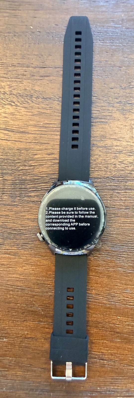 Coanr Smart Watch Model V19S in black with extra bracelet band