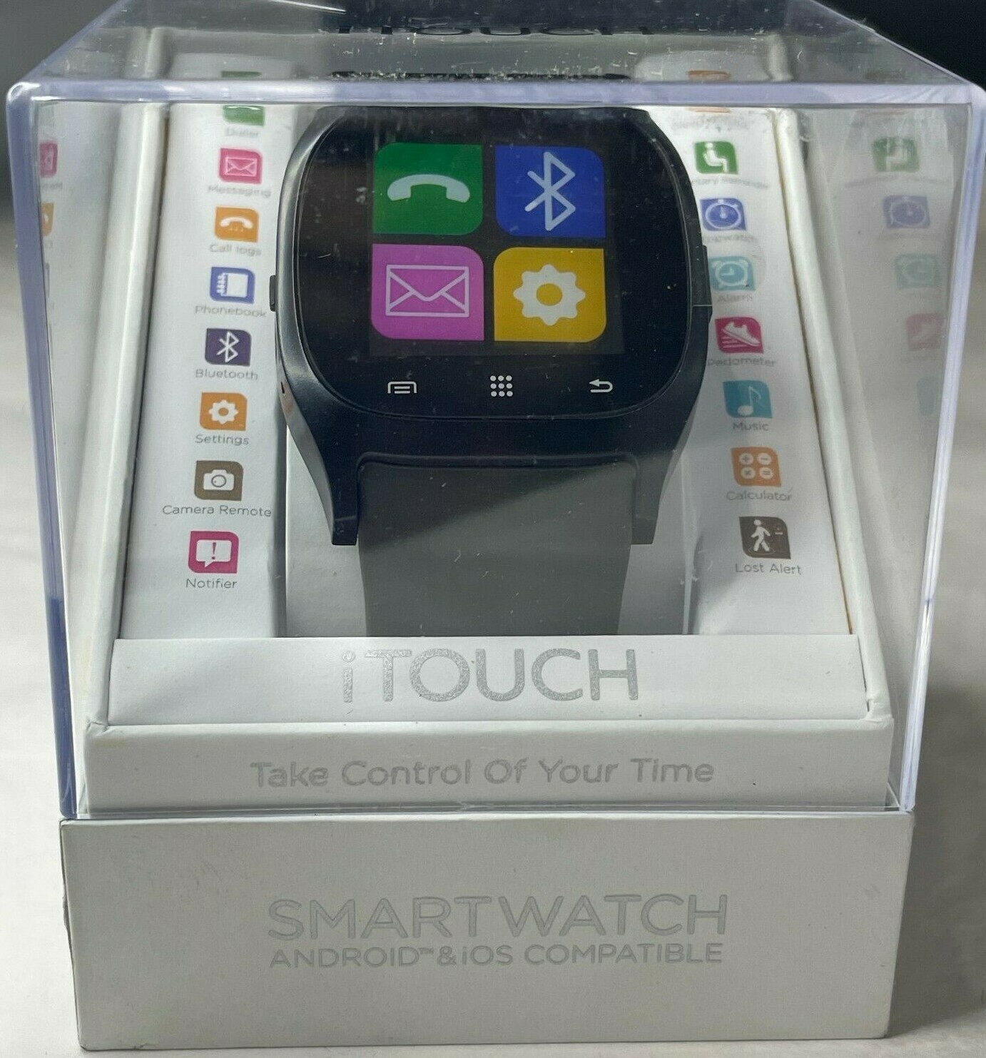 iTOUCH Smart Watch Bluetooth Touch Screen Monitor Steps Fitness ITC3360MB590-362