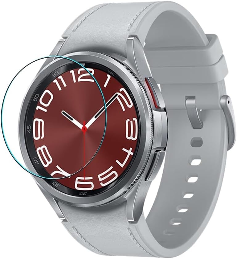 3PC Tempered Glass Screen Protector for Samsung Galaxy Watch 6 Classic 47mm