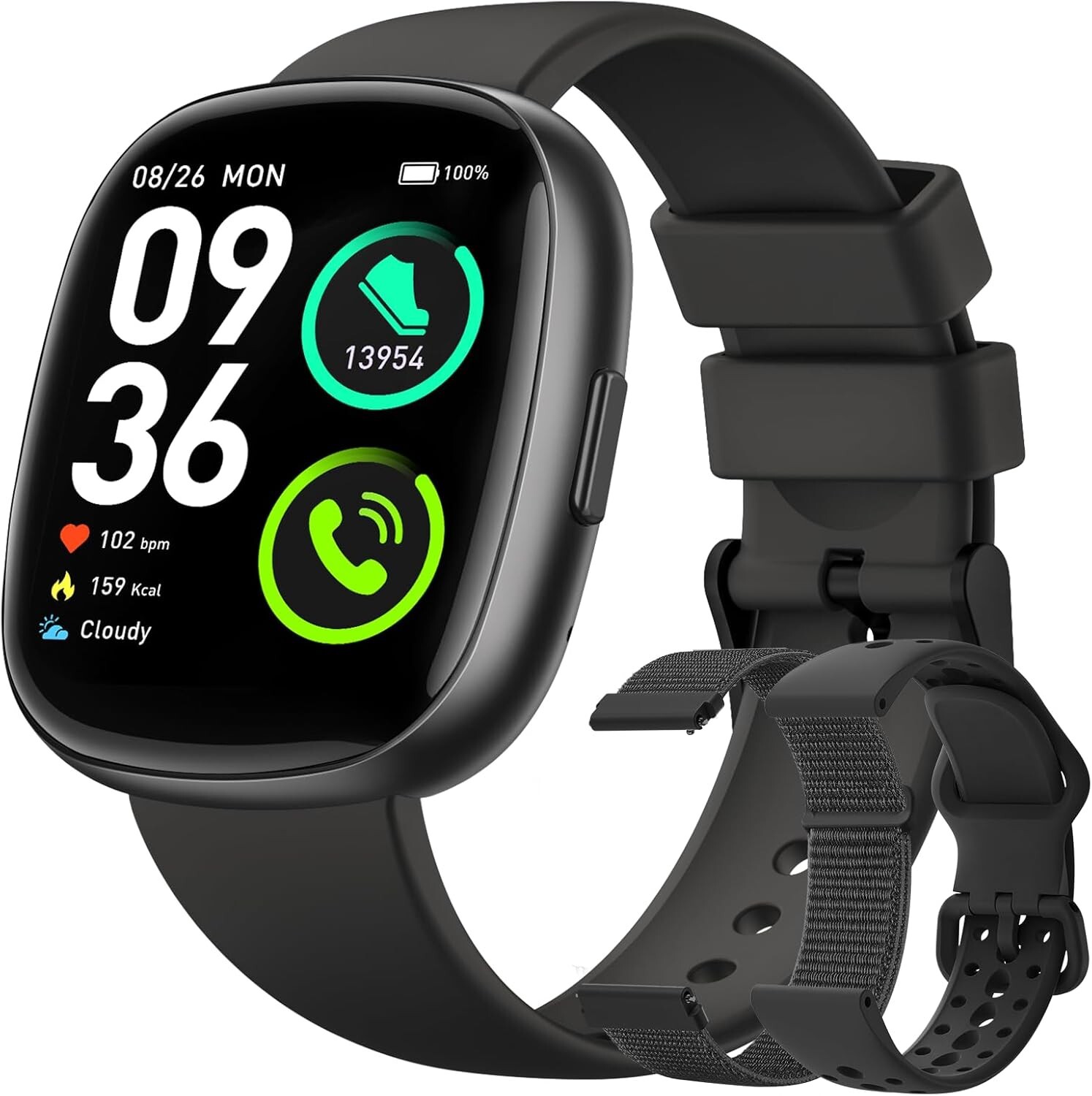 Smart Watch Men Women Fitness Calls HR SpO2 Sleep Waterproof for Motorola Moto