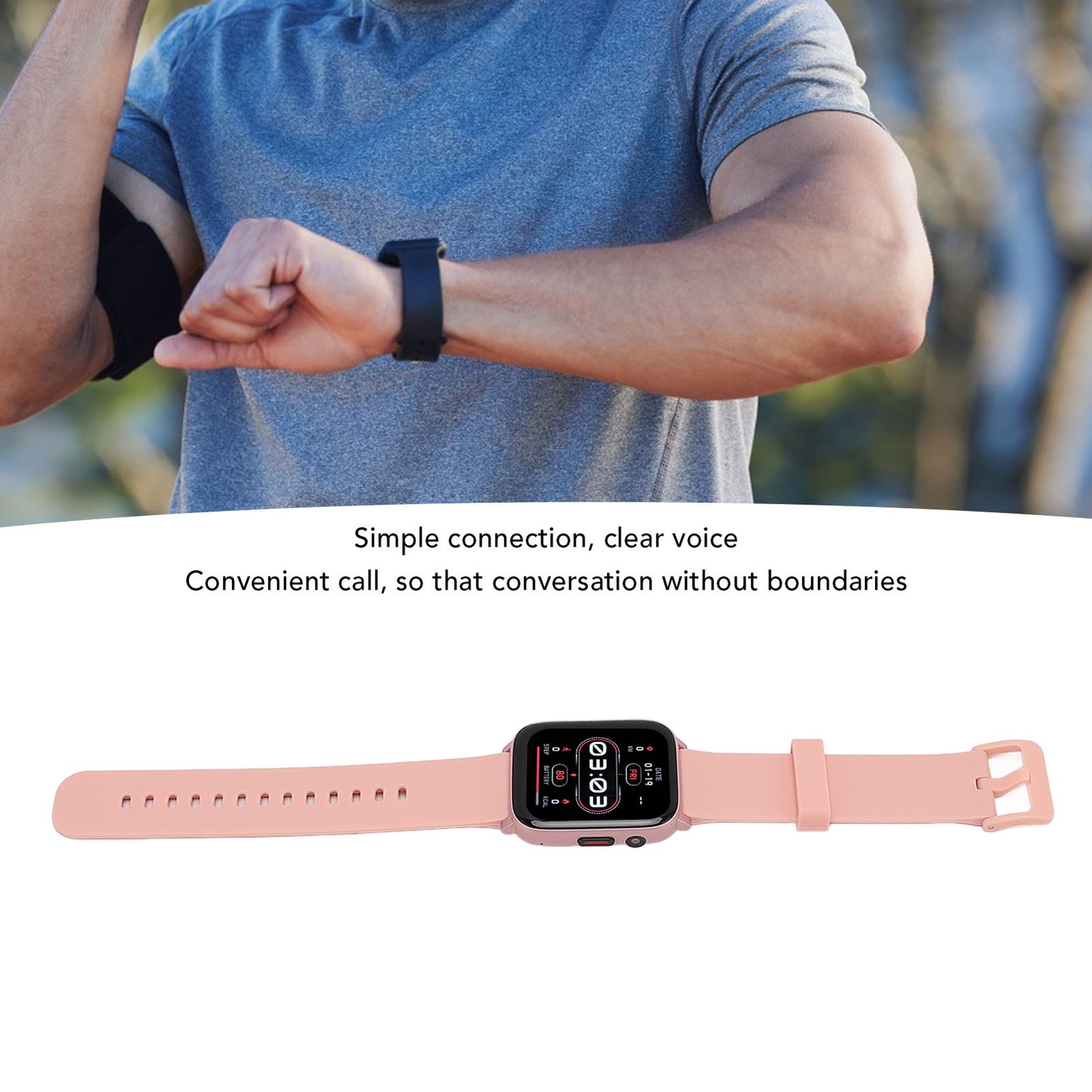 Smart Watch IP68 Water Resistant 100+ Sports Modes 1.83in TFT HD Screen Sports