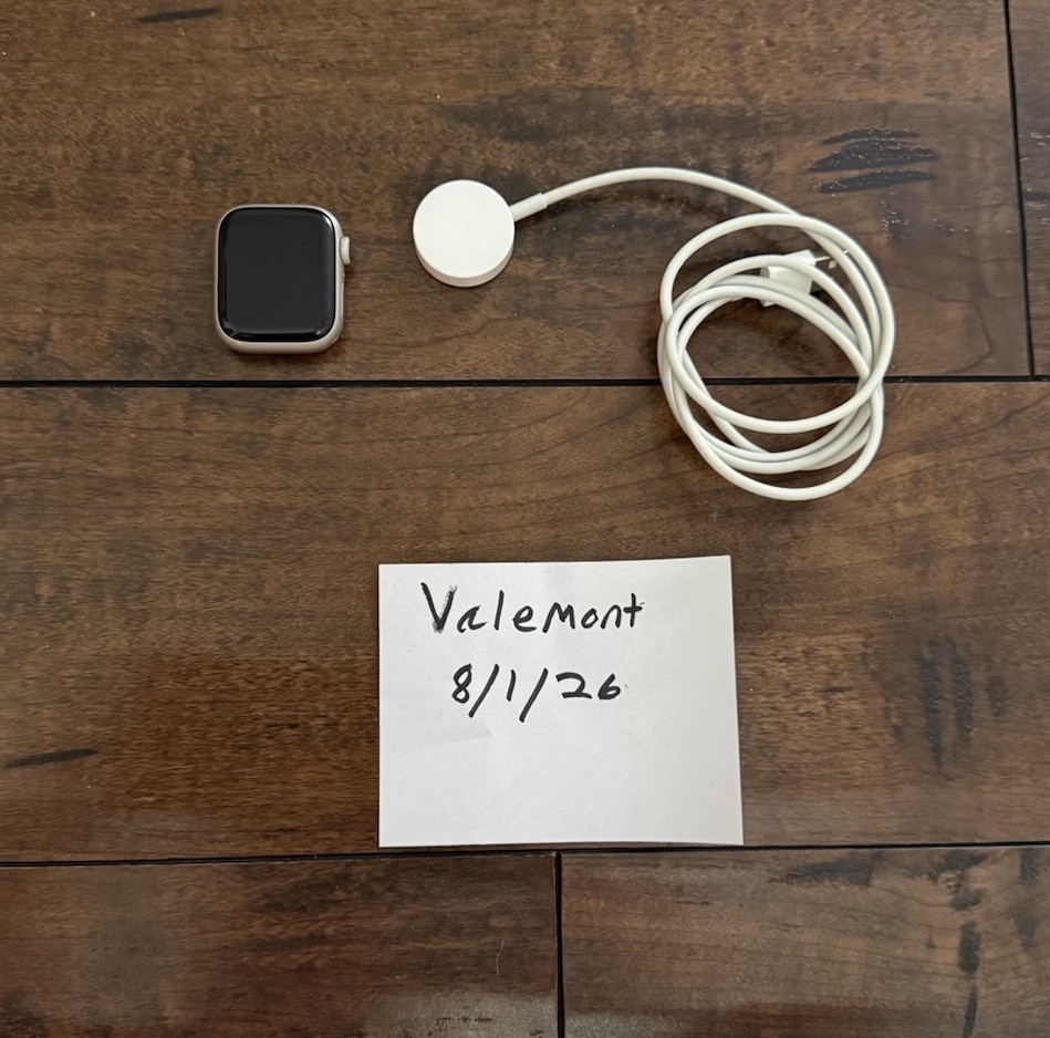 Apple Watch Series 7 41mm GPS Starlight Aluminum No Band Used Works Great