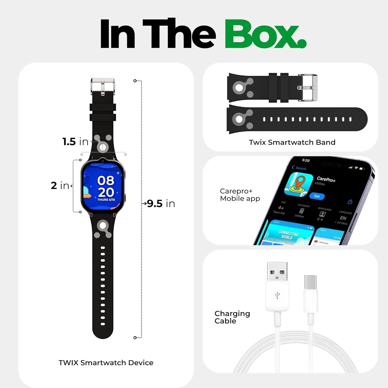 for with GPS Tracker, Audio & Video Calling, SOS Alerts, HD , Fitness Tracker…