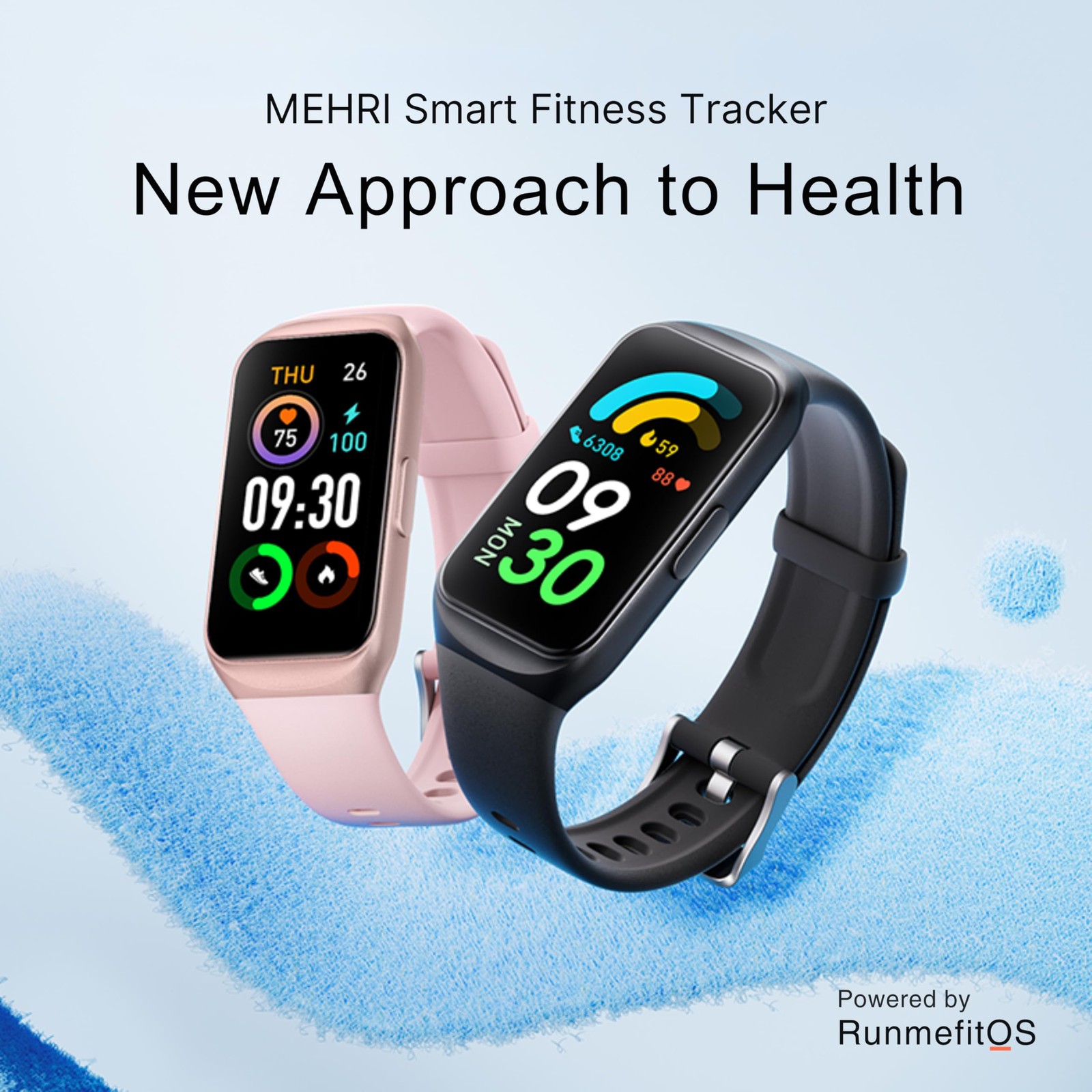 MEHRI Fitness Tracker – Smart Watch with 24/7 Heart Rate, Blood Pressure & Ox…