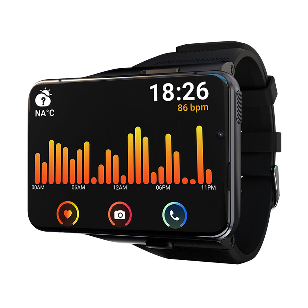 Android 4G Smart Watch for Men Touch Screen Wristwatch Dual Cameras WiFi 4G+64G