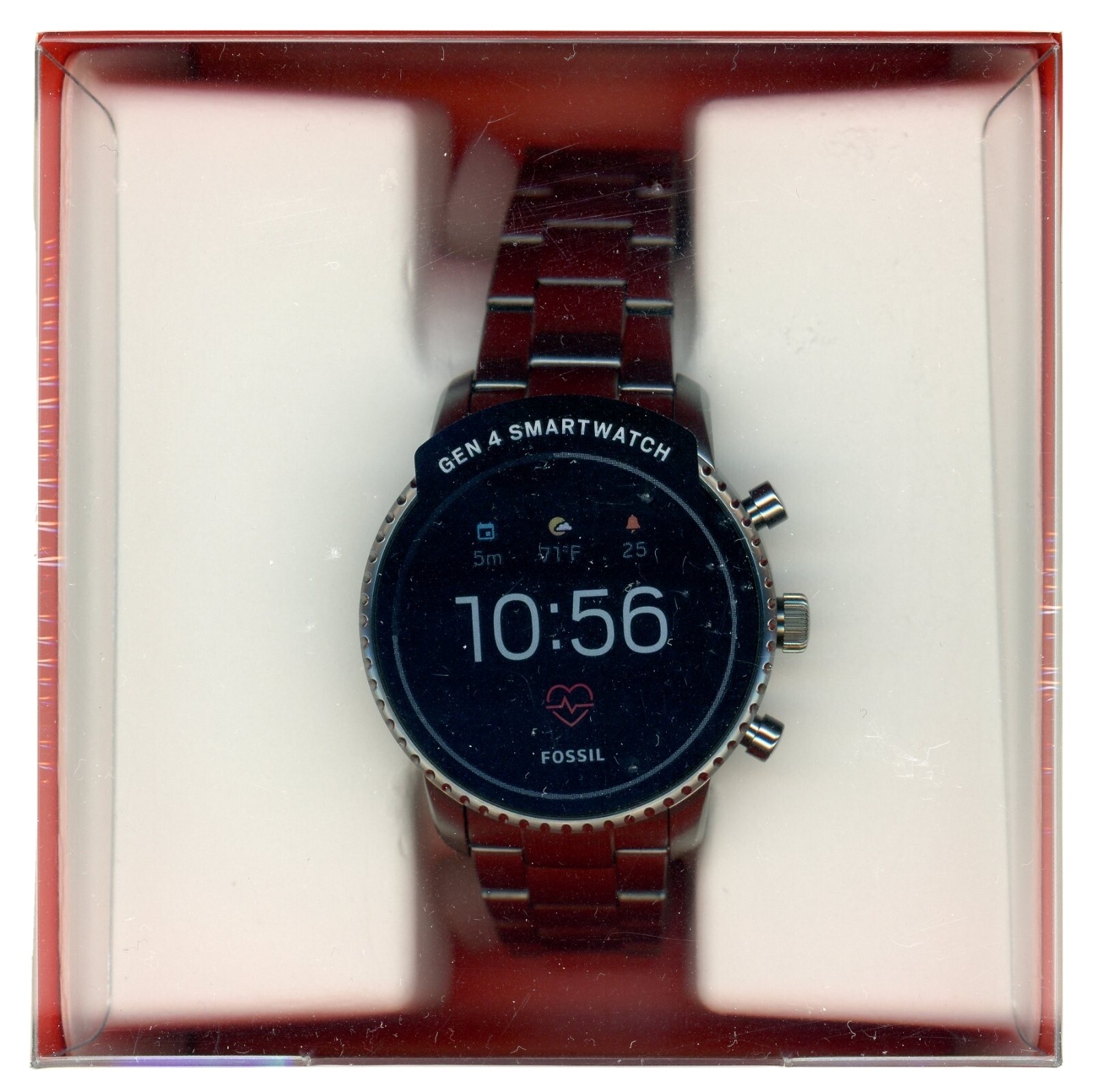 Fossil Gen 4 FTW4012P Explorist HR Stainless Steel Smartwatch – Smoke