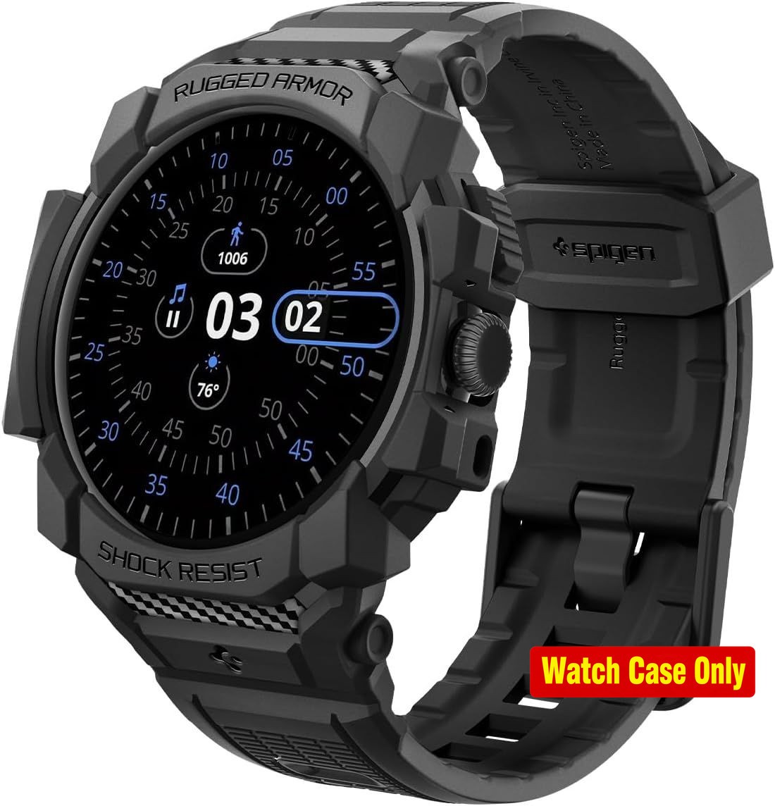 Rugged Armor Pro Case for Google Pixel Watch 45mm Durable Shock Proof TPU Cover