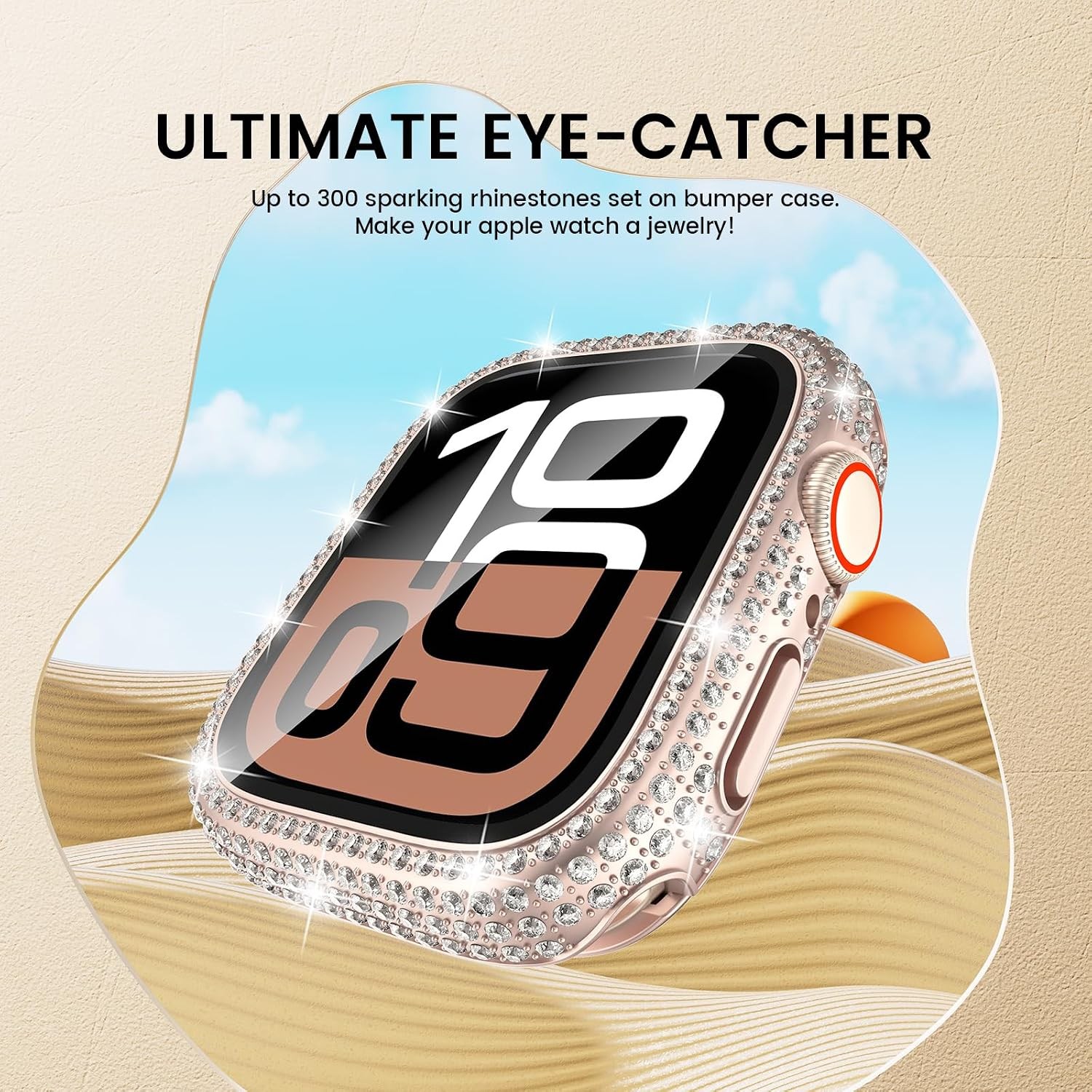 2in1 Screen Protector Case for Apple Watch Series 11/10 46mm Waterproof 360 Bump