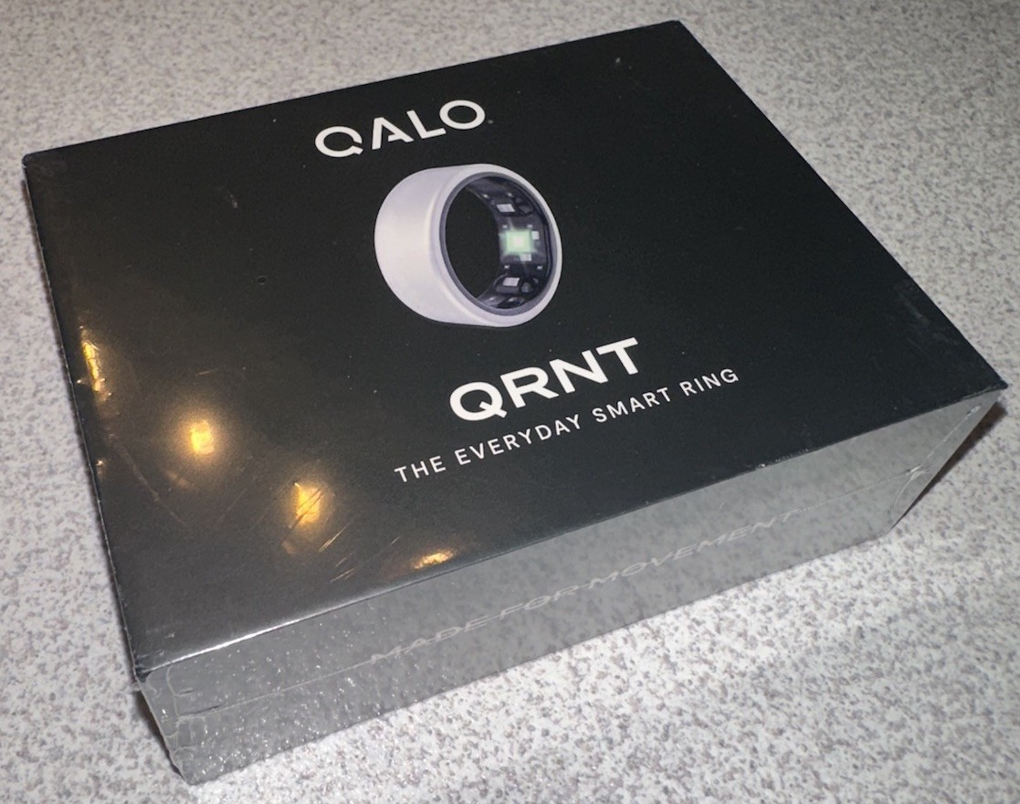 🔥QALO QRNT Smart Ring Health Tracker – Matte Silver Size 11 – Ultra-Lightweight