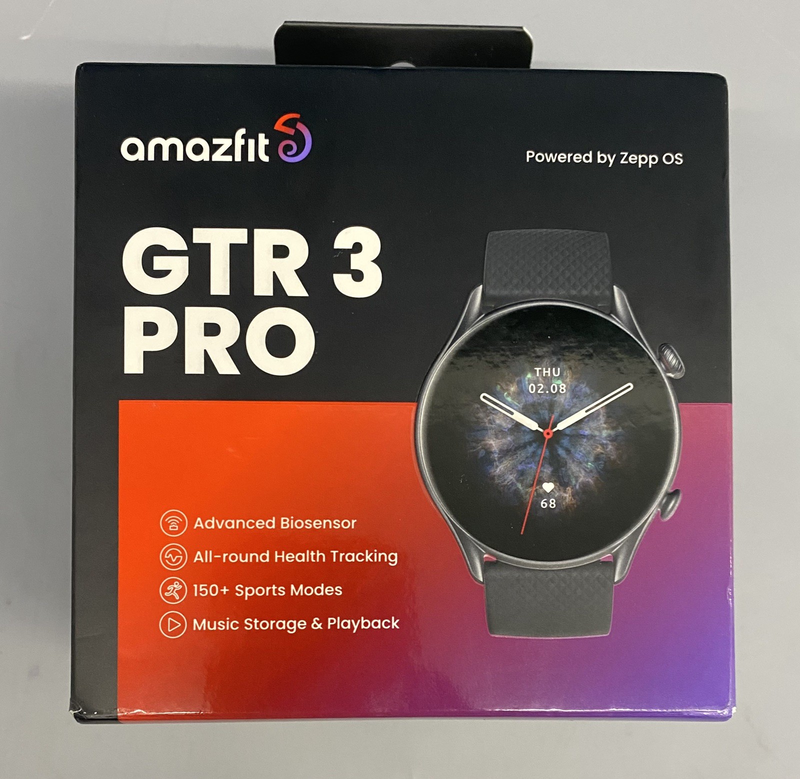 Amazfit GTR 3 Pro (‎A2040) Smartwatch- Infinite Black, Android/ IOS. New/open