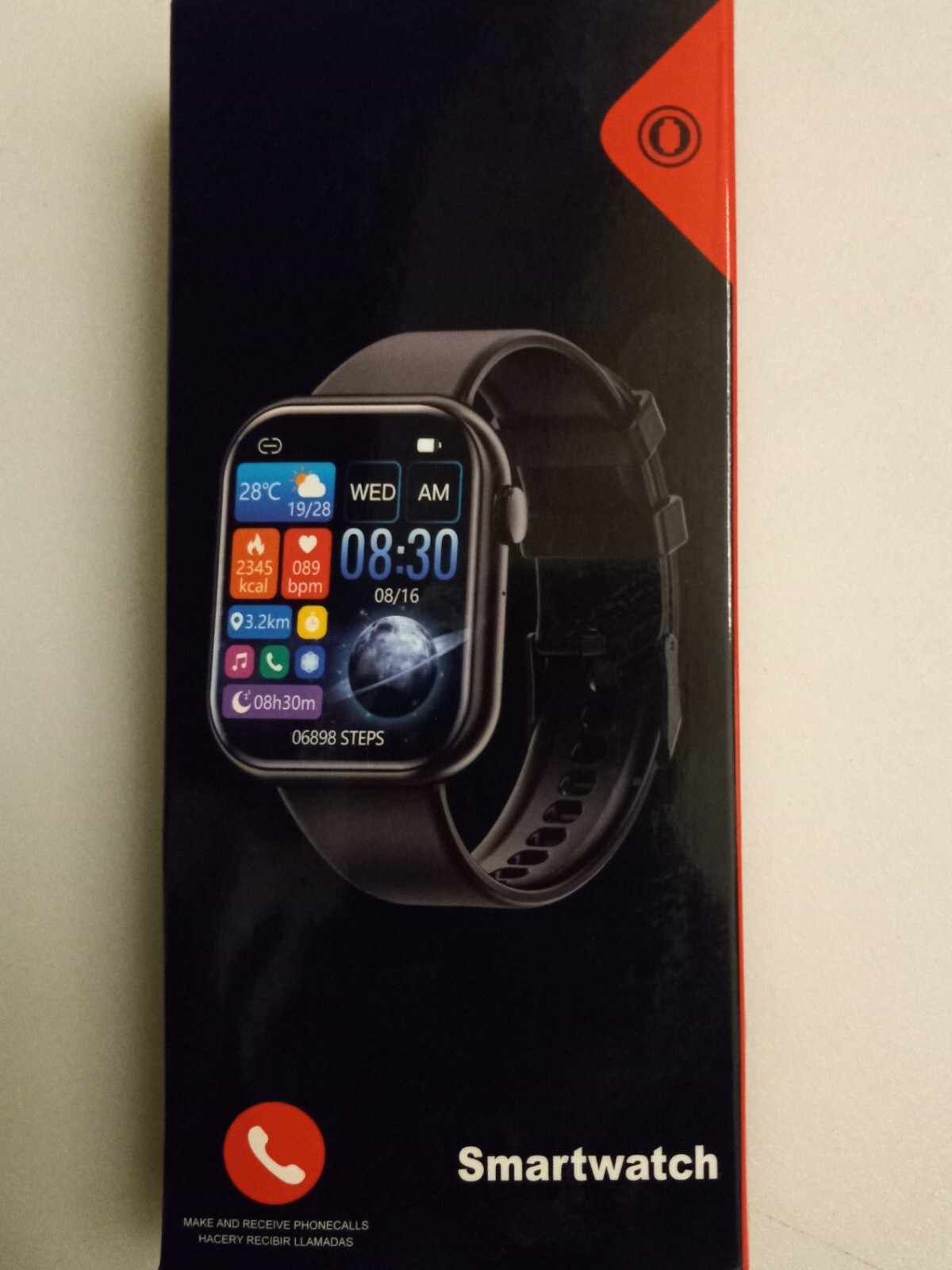 Wearables Smartwatch Black, Free Shipping