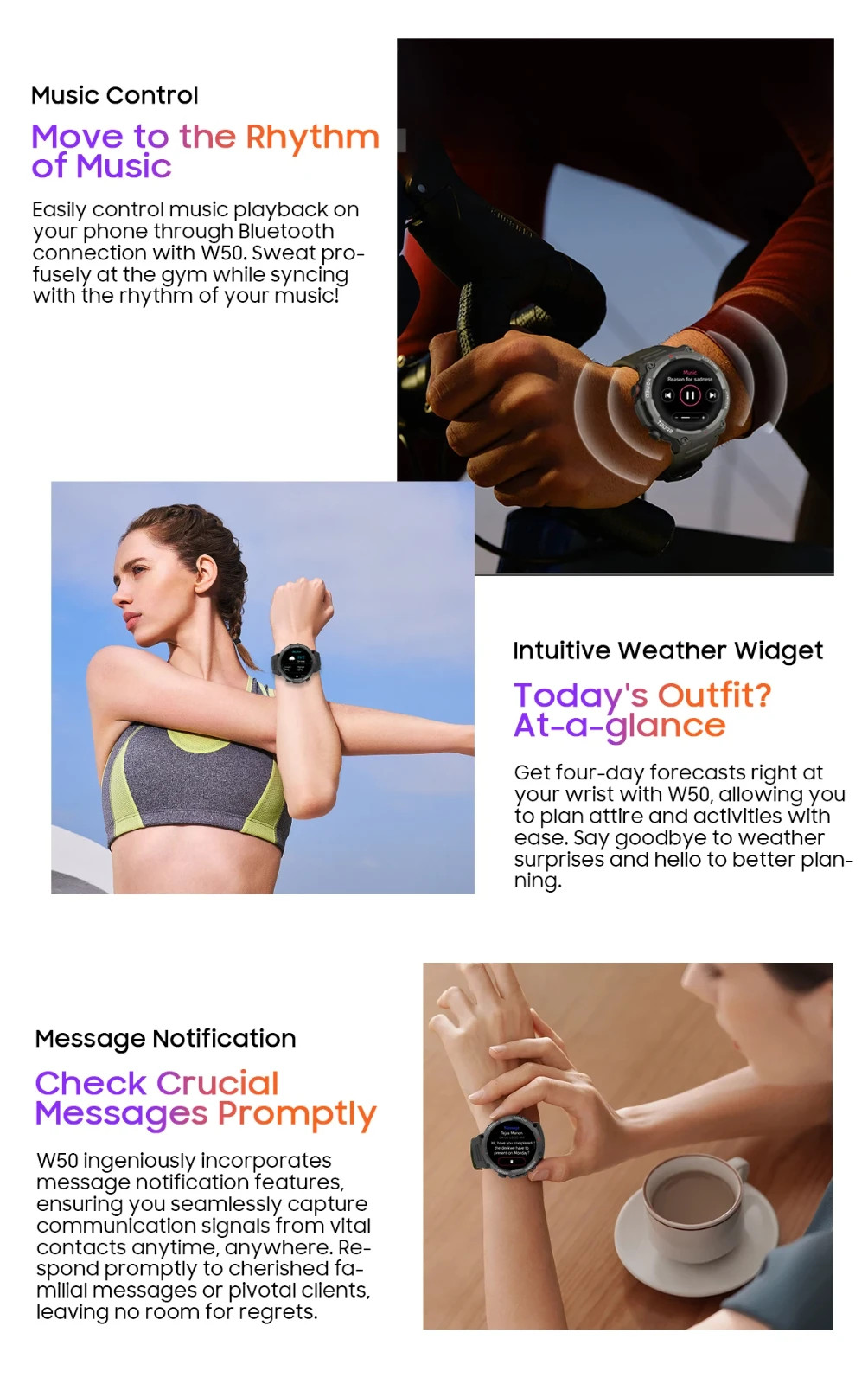 Smart Watch Military Tactical Men Sport Heart Rate Fitness Tracker Wristwatch US