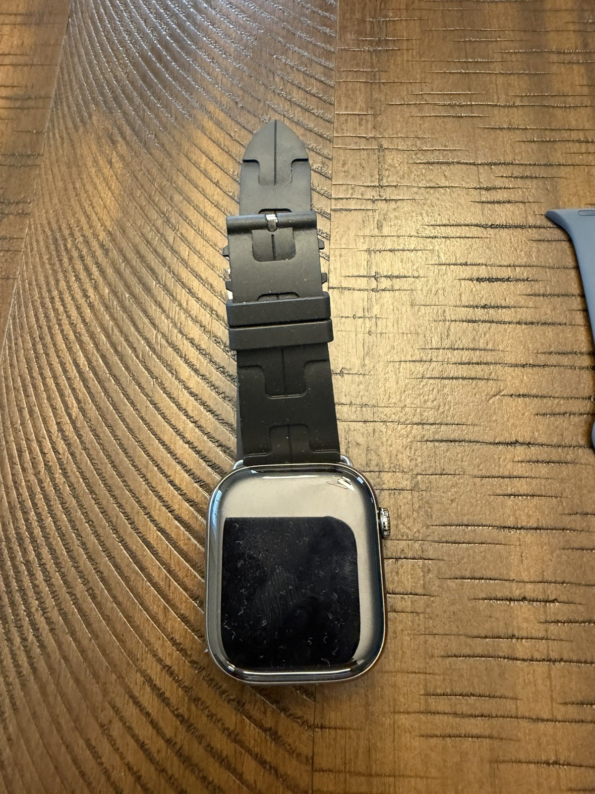 Apple Watch Series 11 GPS + Cellular, 46mm Natural Titanium Case and Hermes band