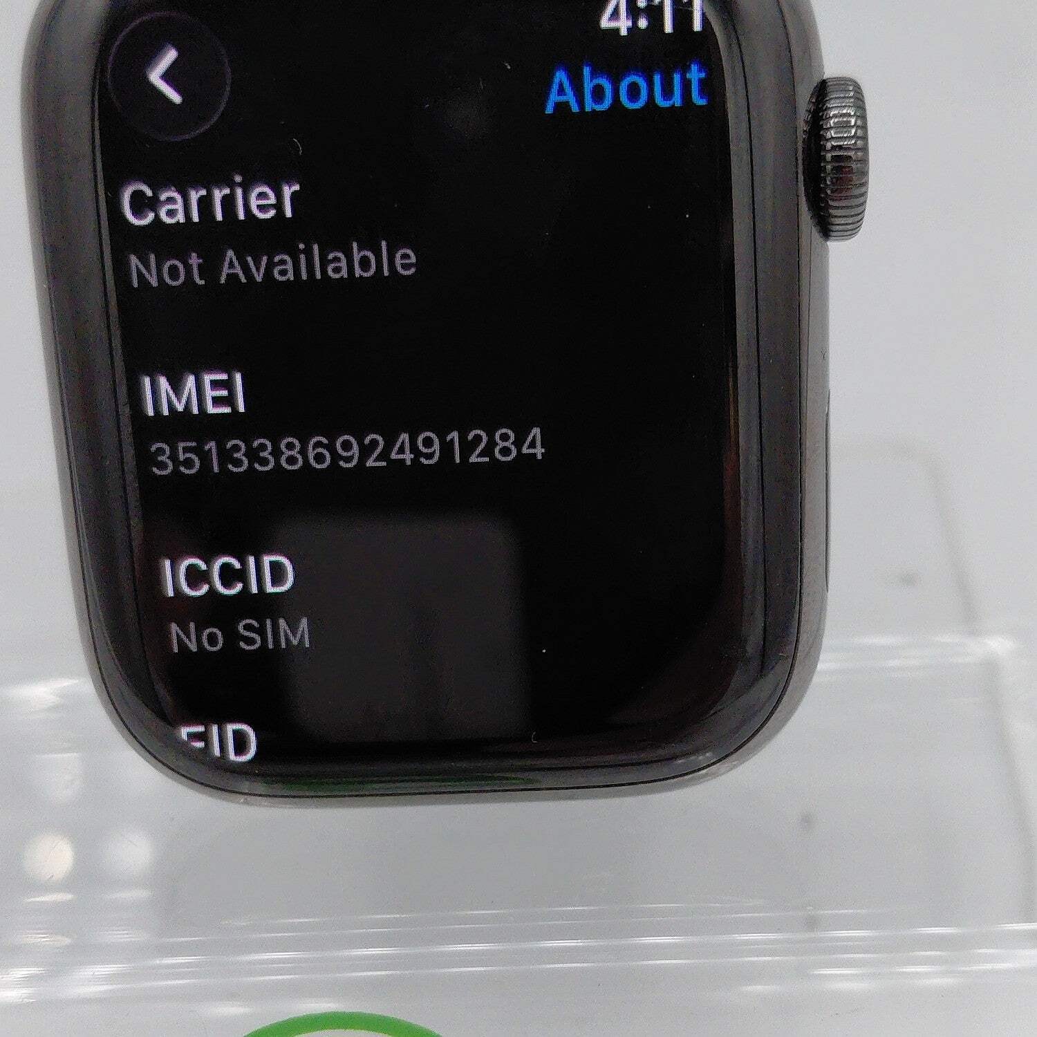 Unlocked Apple Watch Series 7 45MM Graphite Stainless Steel MKJJ3LL/A Face Only
