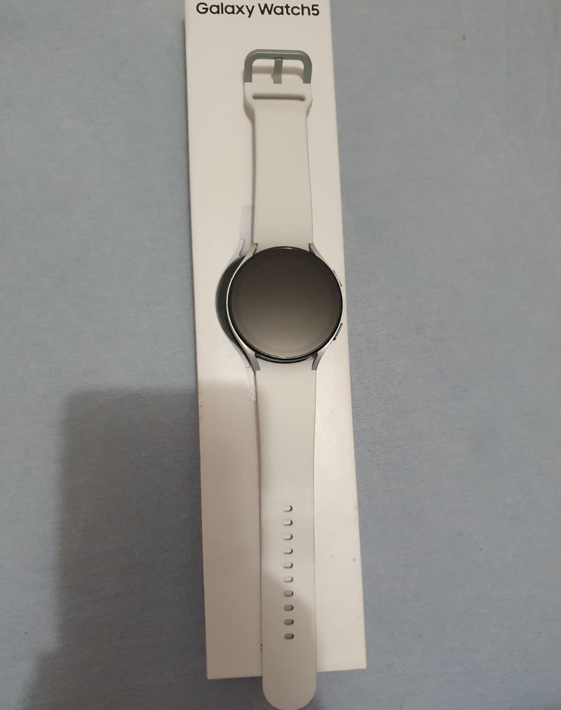 Samsung Galaxy Watch5 44mm Aluminum Case White Band Smartwatch SM-R910NZSAXAA
