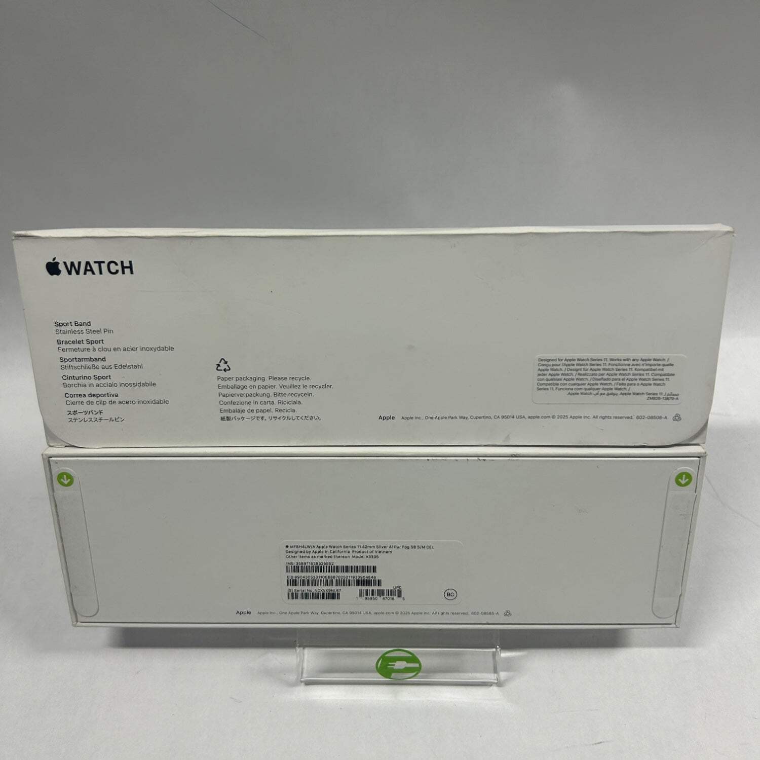 New Factory Unlocked Apple Watch Series 11 42MM Silver Aluminum Purple Fog Band