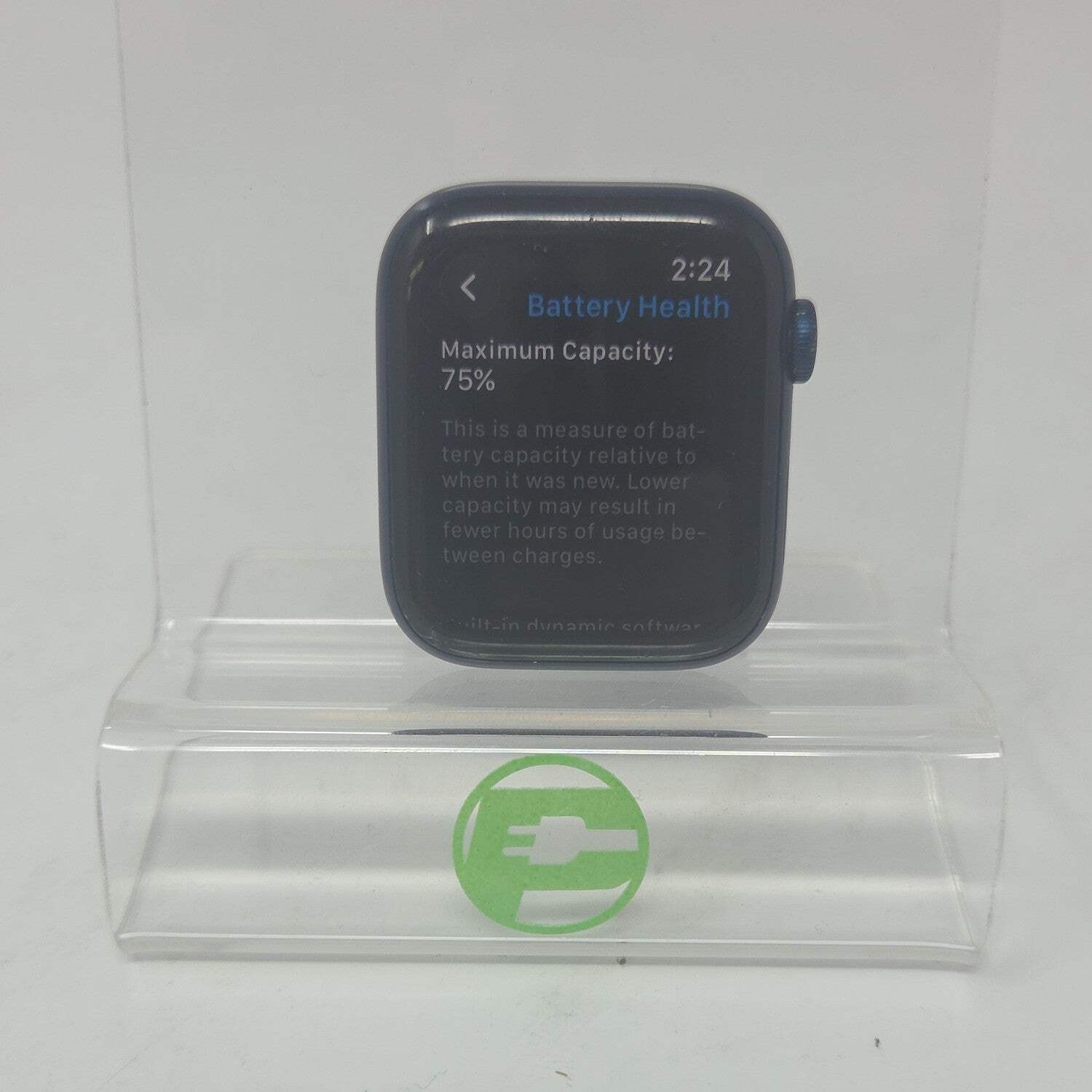 GPS Only Apple Watch Series 6 44MM Blue Aluminum M00J3LL/A Face Only