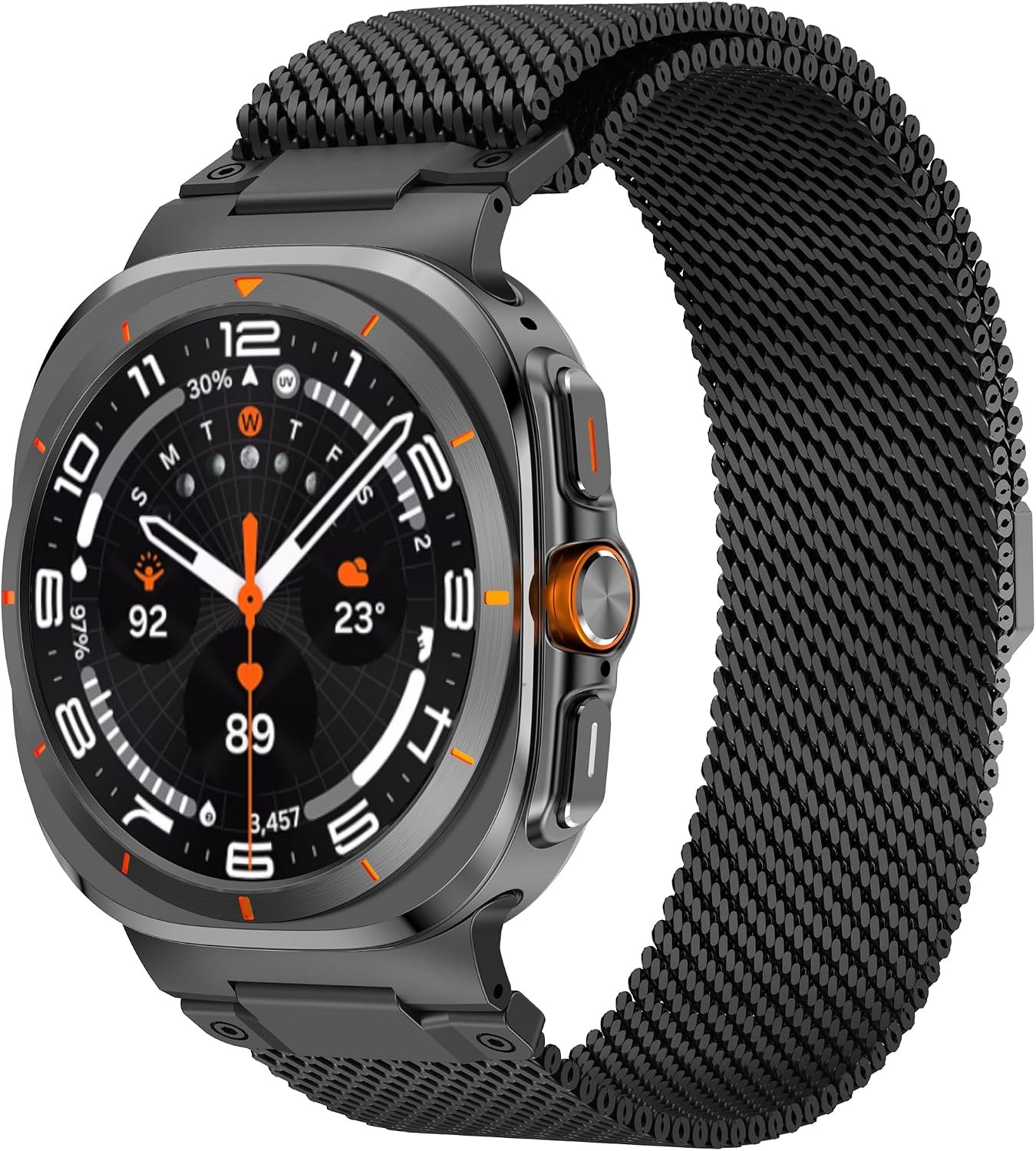 Durable Stainless Steel Milanese Loop Band for Galaxy Watch Ultra 47mm/Watch 8