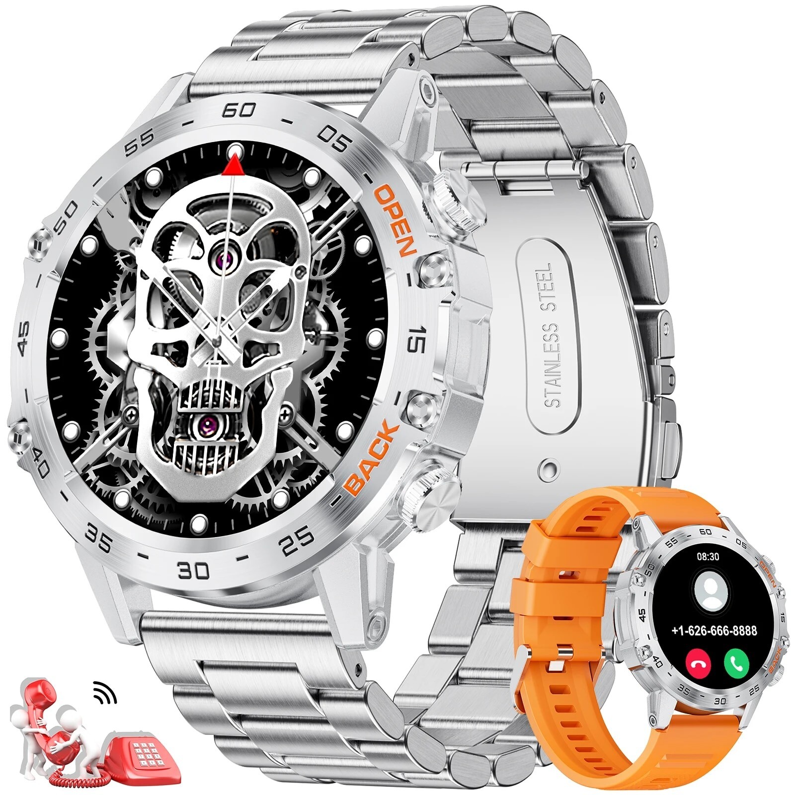 LIGE New Bluetooth Call Smart Watch Men Outdoor Sport Fitness Party Touch 2024