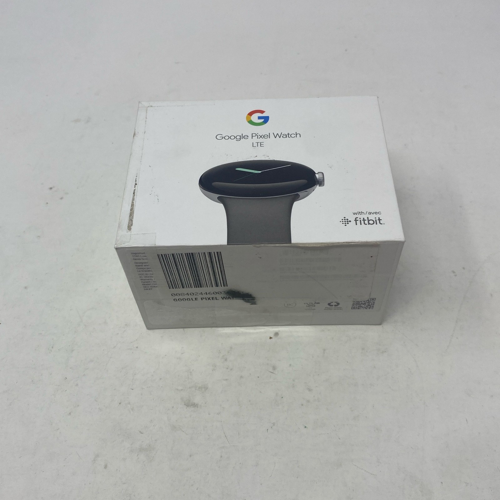 Google Pixel Watch LTE 41mm Polished Silver/Charcoal Stainless Steel