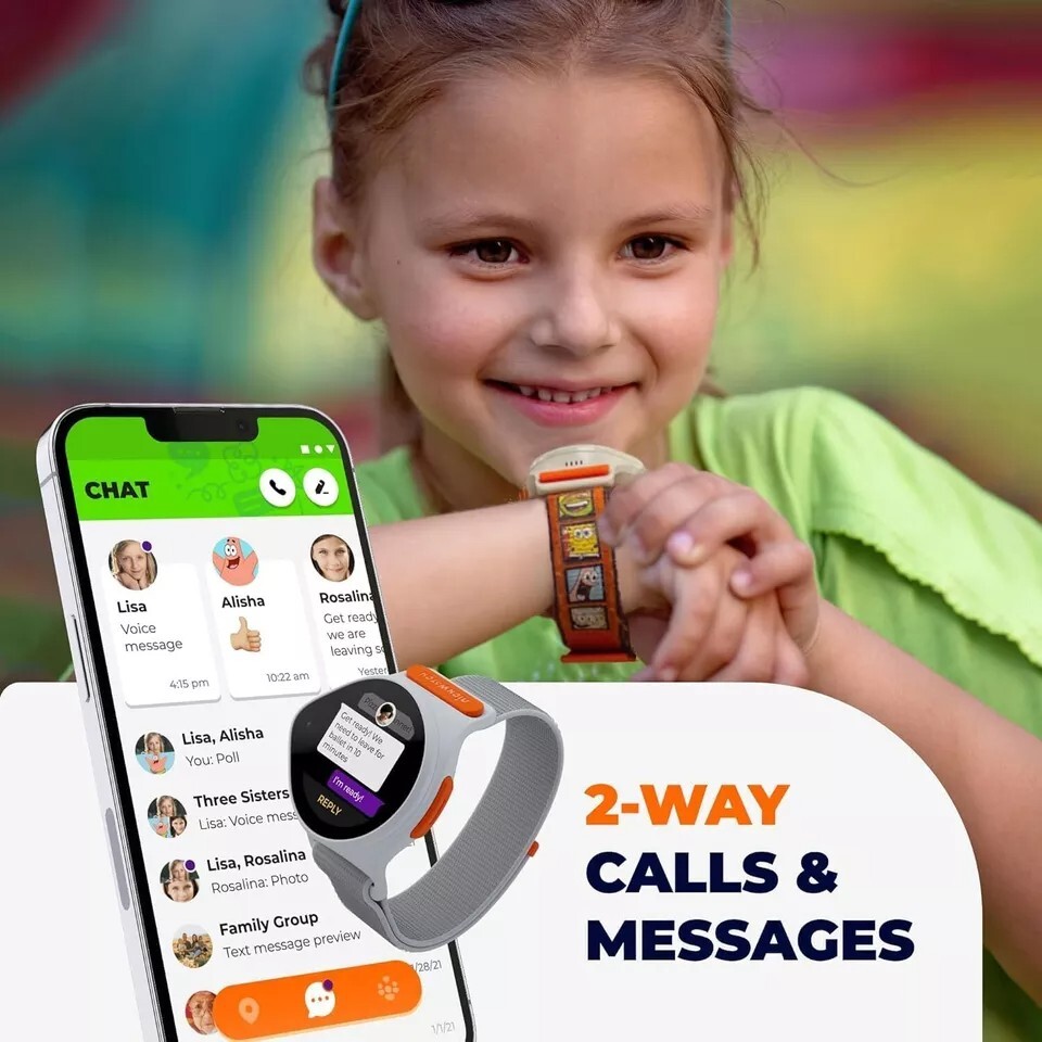 NickWatch GPS Tracking Smartwatch by Nickelodeon (NICKW001-2) App,Chat,Call etc