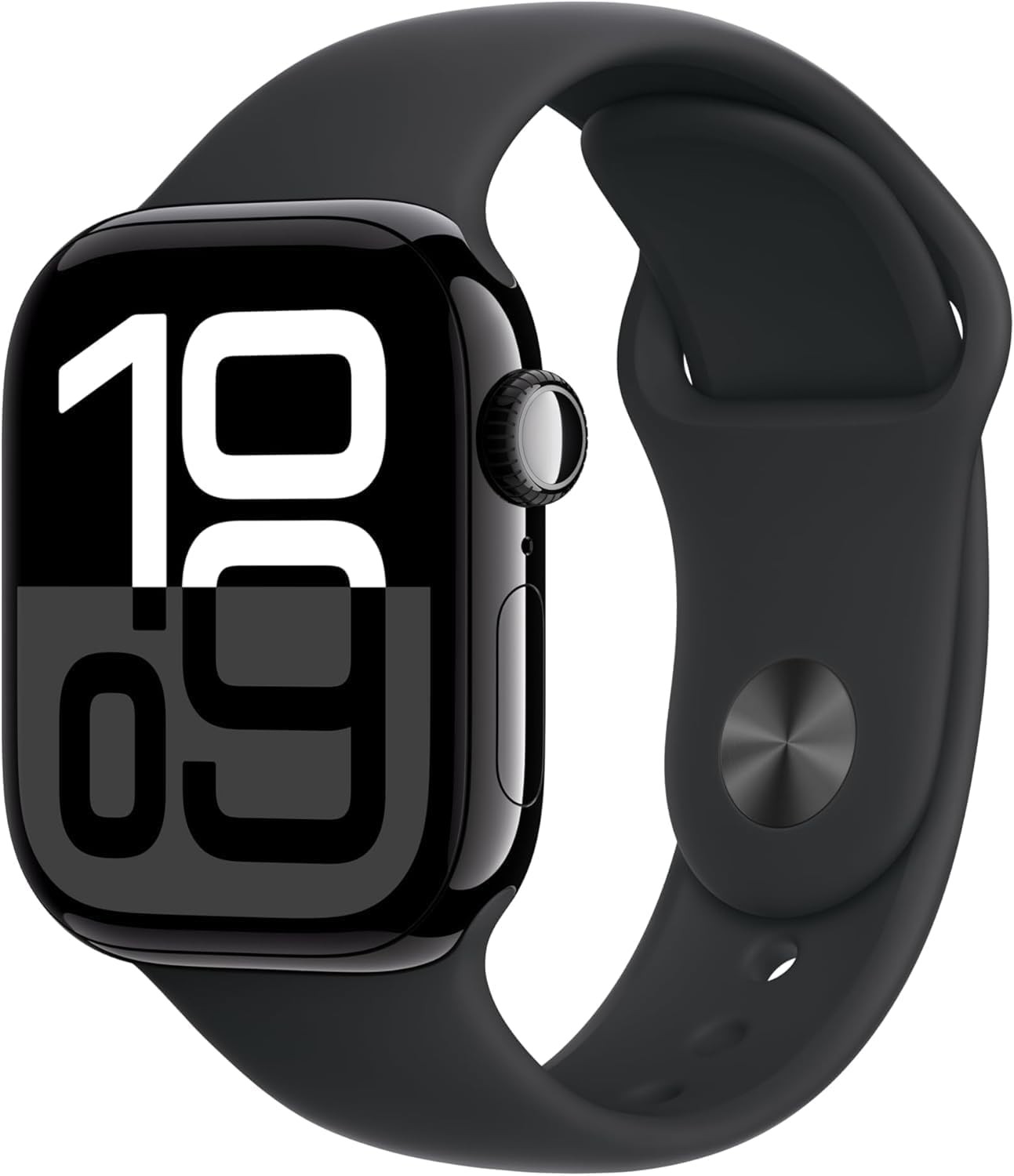 Apple Watch Series 10 (GPS + LTE) Jet Black 42MM Aluminum Case Black Sport Band