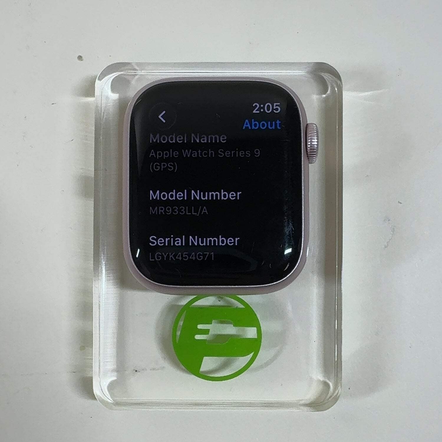 GPS Only Apple Watch Series 9 41MM Pink Aluminum MR933LL/A Face Only