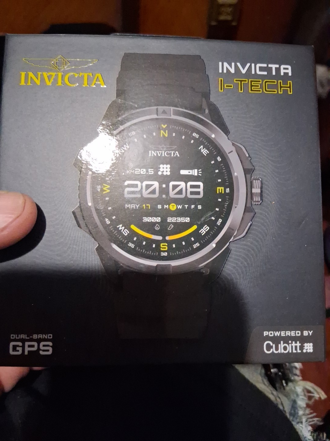 Invicta I-TECH ITECH-009 Smartwatch GPS Bluetooth Calling Black 1.48in
