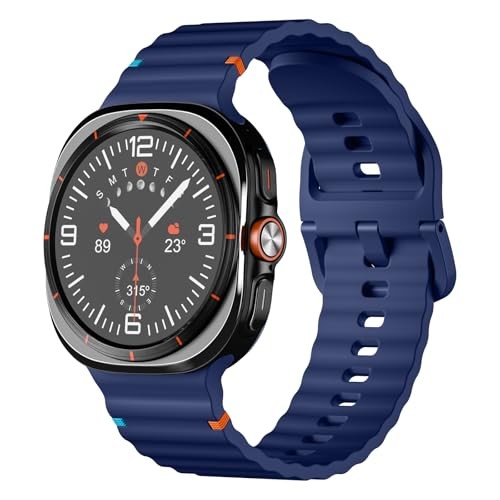 Soft Silicone Sport Band Compatible with Samsung Galaxy Watch 7 40mm Men Women