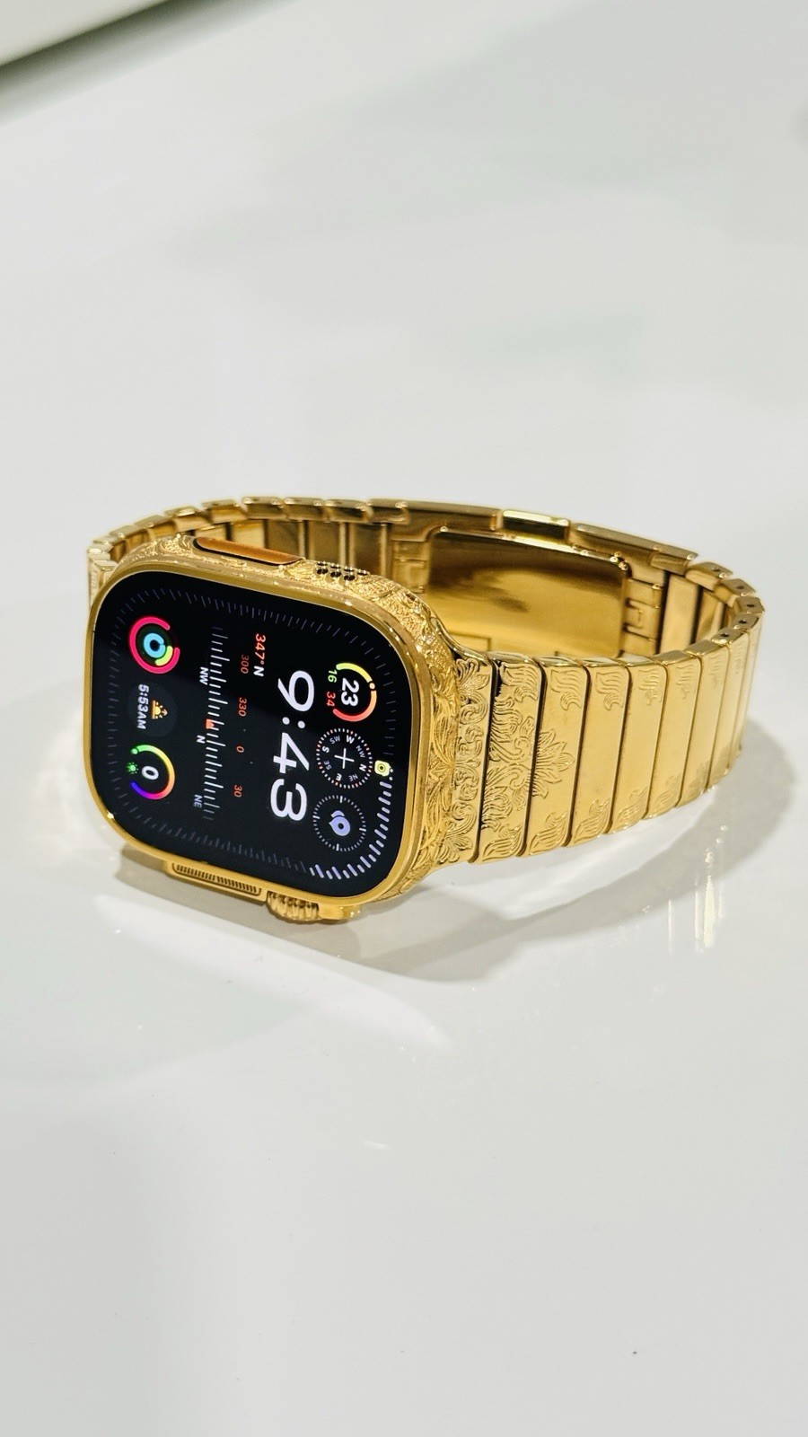 ✅ Custom 24k Gold Apple Watch Ultra 2 Engraved + Luxury Box | Authentic ✅