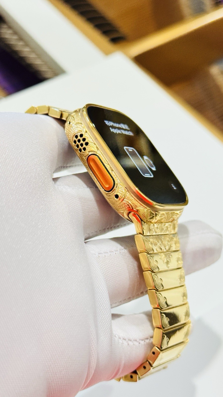 ✅ Custom 24k Gold Apple Watch Ultra 2 Engraved + Luxury Box | Authentic ✅