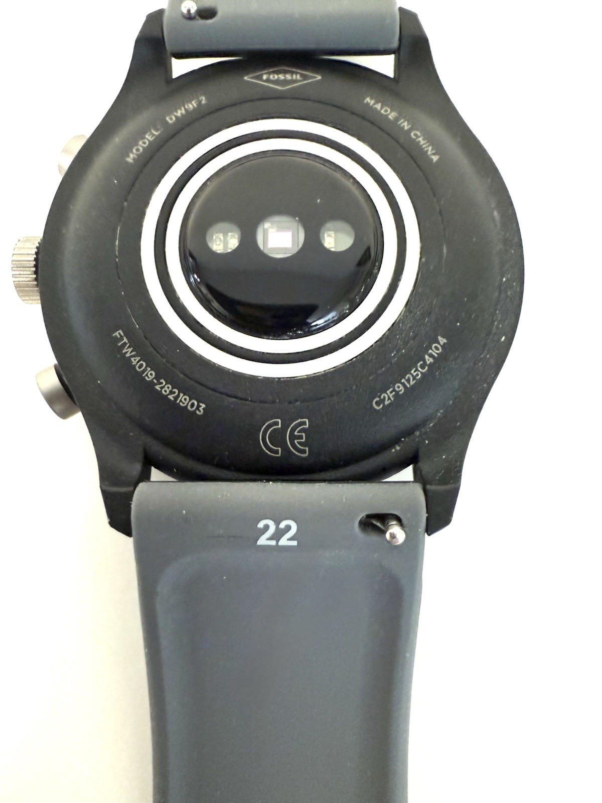 Fossil Sport Black Silicone Fitness Smartwatch FTW4019