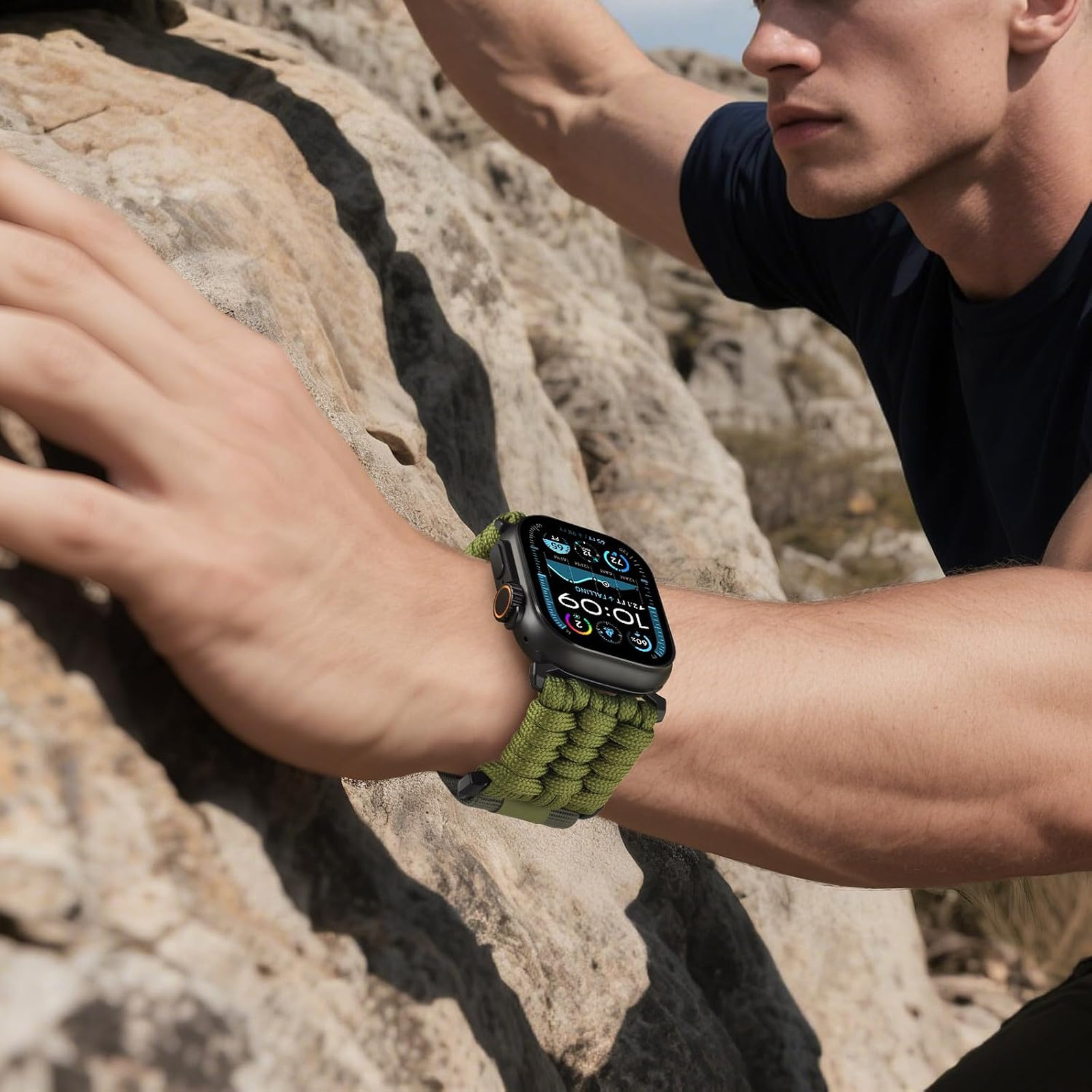Rugged Nylon Watch Band for Apple Watch Ultra 2 1 Series 11 10 9 8 7 6 5 4 3 2 1
