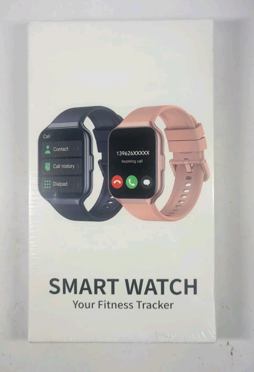Smart Watch Fitness Tracker P98 Black IP68 Water Resistance Sealed New