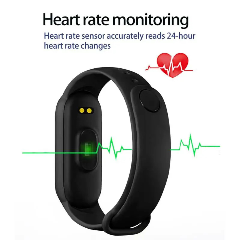 M6 Smart Watch Men Women Fitness Smart Bracelet Sports Band Heart Rate Blood
