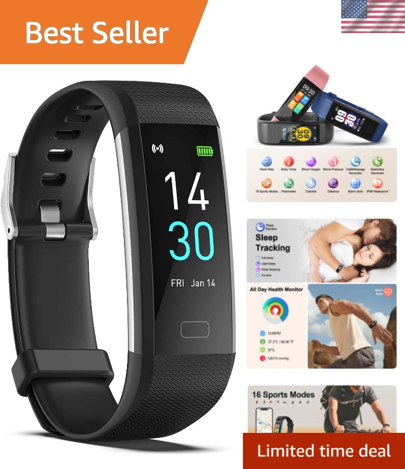 Elegant Fitness Tracker With Heart Rate Monitor – Waterproof & Slim Design