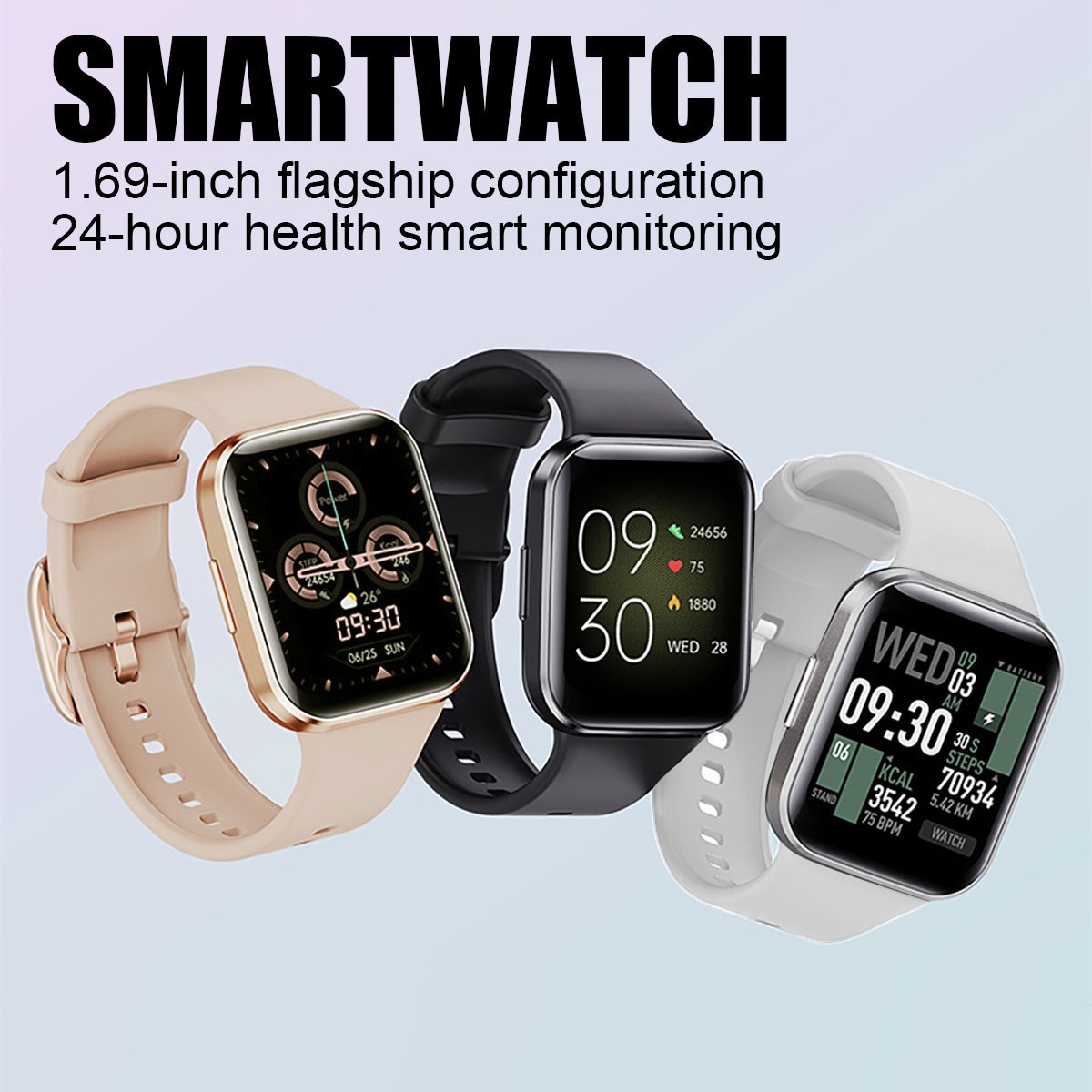 Fitness Tracker with 25 Sports Modes 7-Day Battery Magnetic Charging Smartwatch
