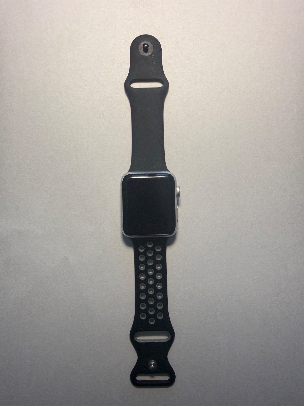 Apple Watch Nike+ Series 2 42mm Silver Aluminum GPS Black Gray Sport Band