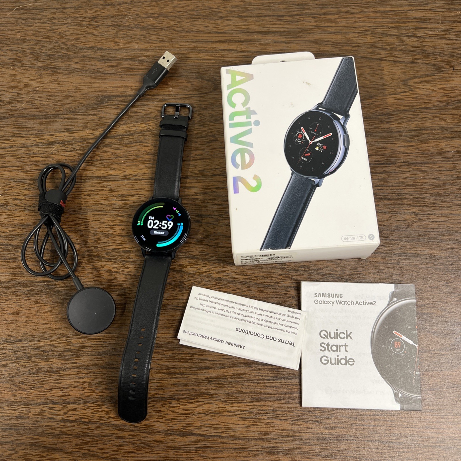 Samsung Galaxy Watch Active 2 SM-R825U 44mm Stainless Steel Case