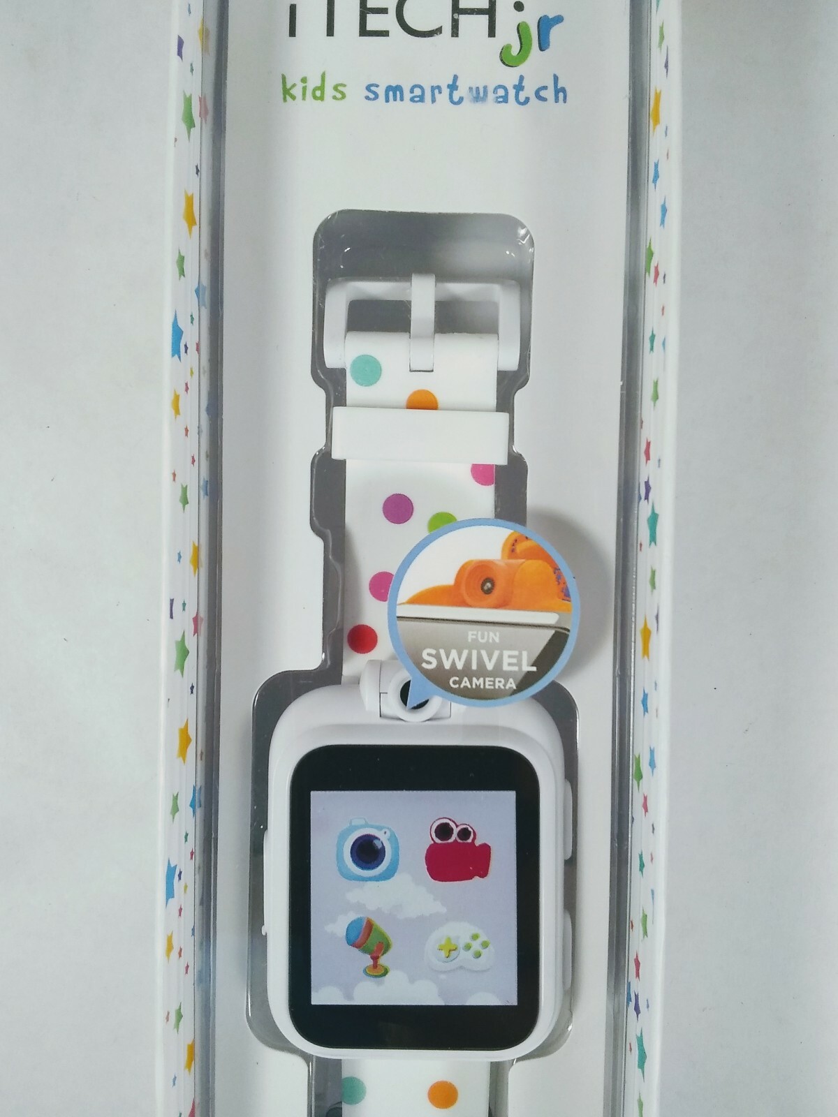 iTech Jr. Kids Smartwatch Rainbow Polka Dots.With Games And More.