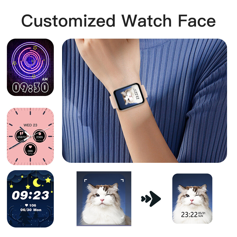 Smart Watch for Women Men Waterproof Watch Compatible with iPhone/Android Phones