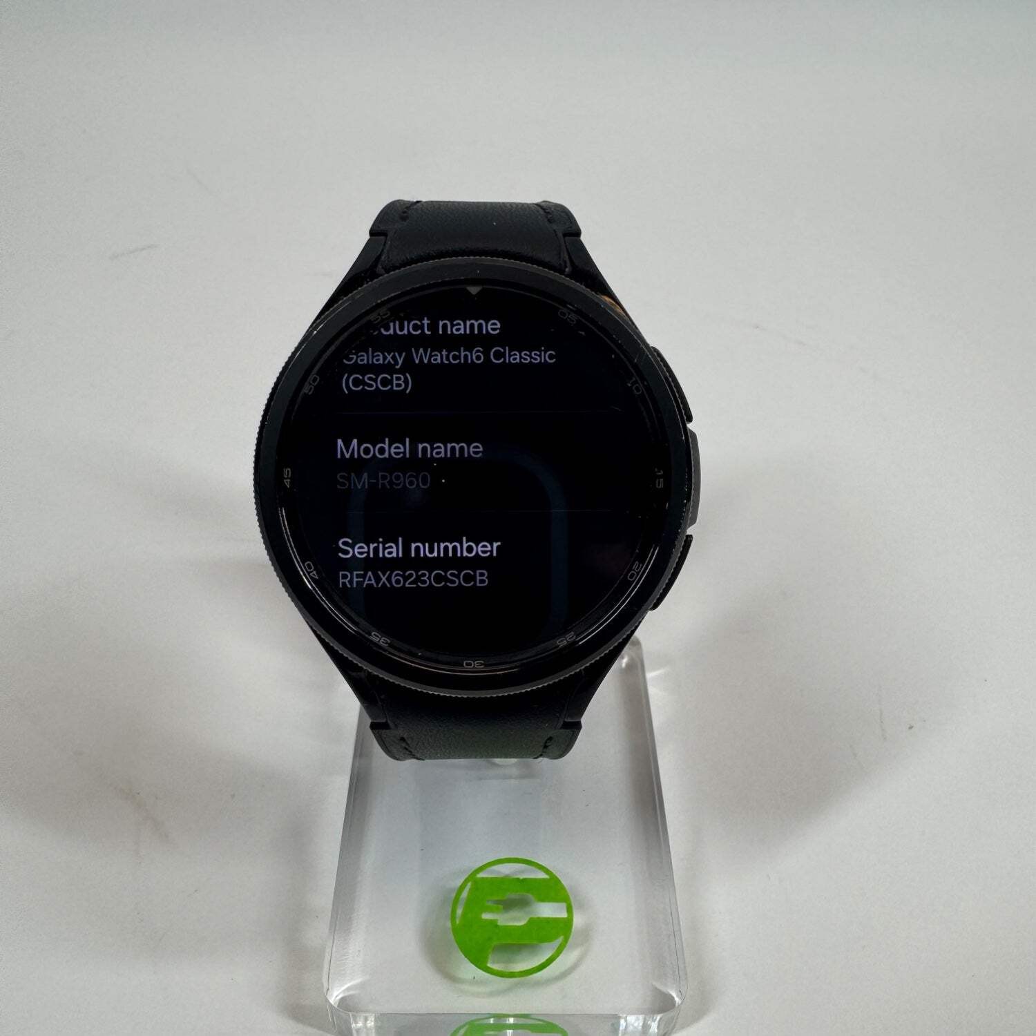 GPS Only Samsung Galaxy Watch6 Classic Stainless Steel Smartwatch SM-R960