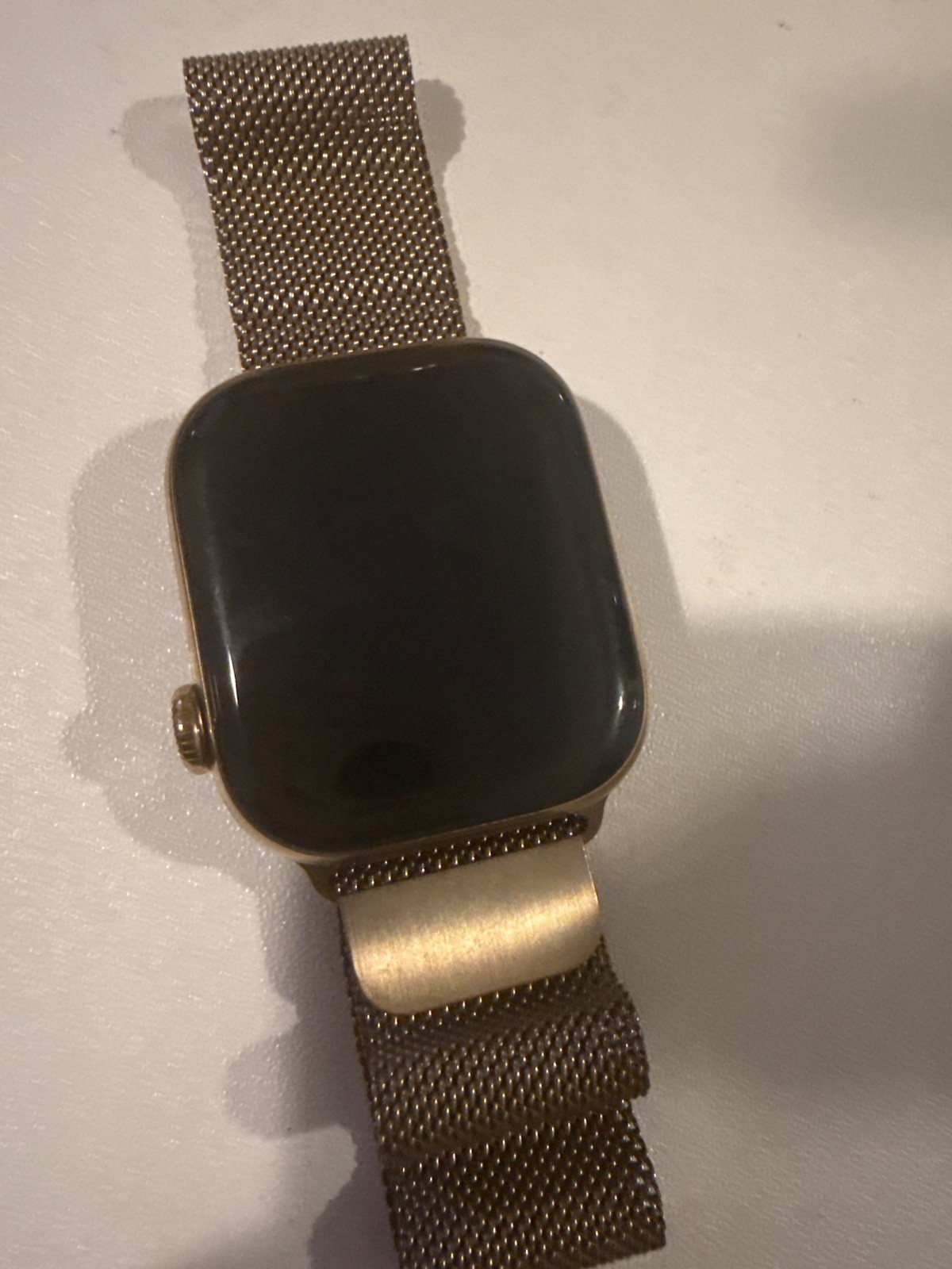 Apple Watch Series 10 (GPS LTE) 42MM Gold Titanium Case Gold Milanese Loop