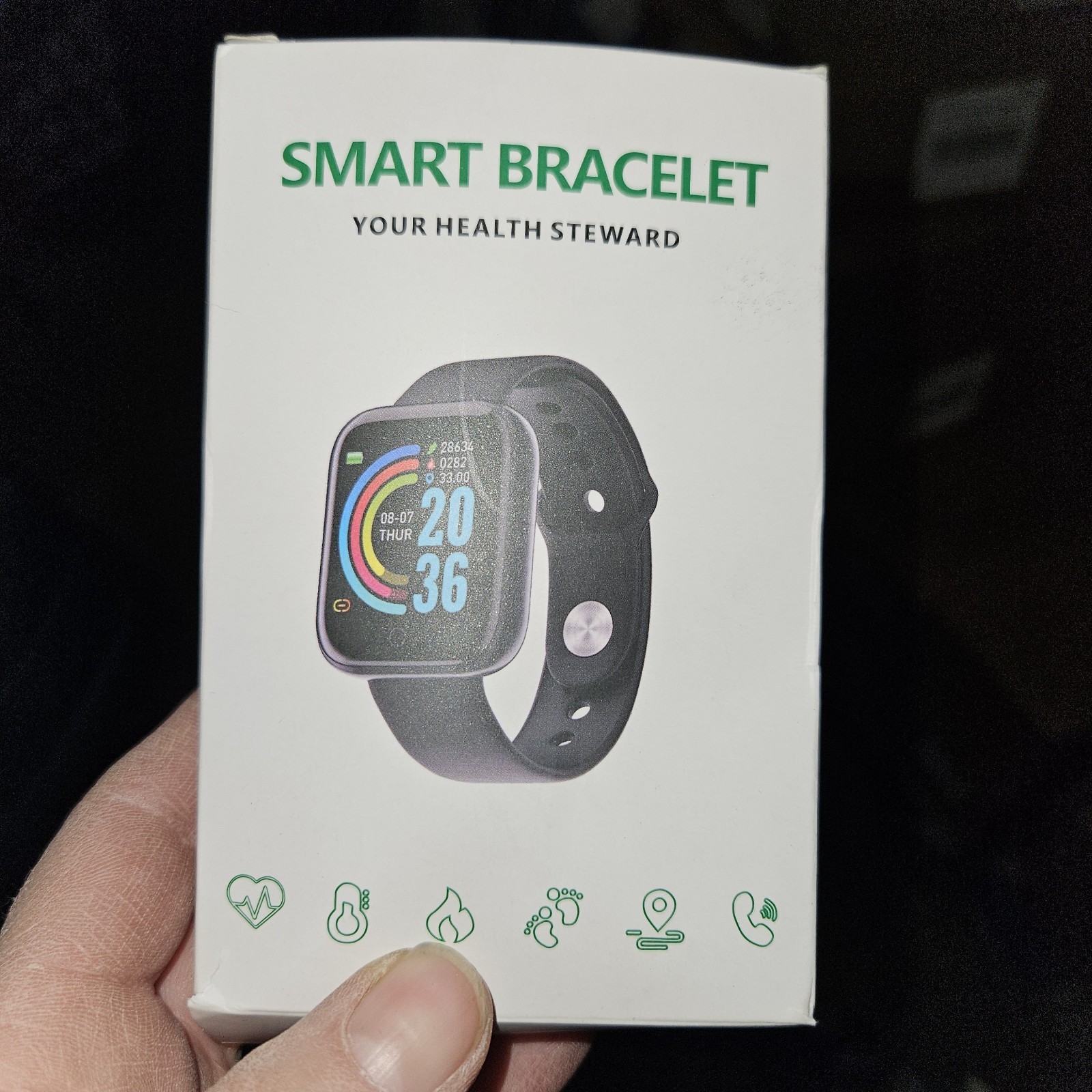 Smart Bracelet “Your Health Steward” Fitness Tracker/ Smart Watch & HR Monitor