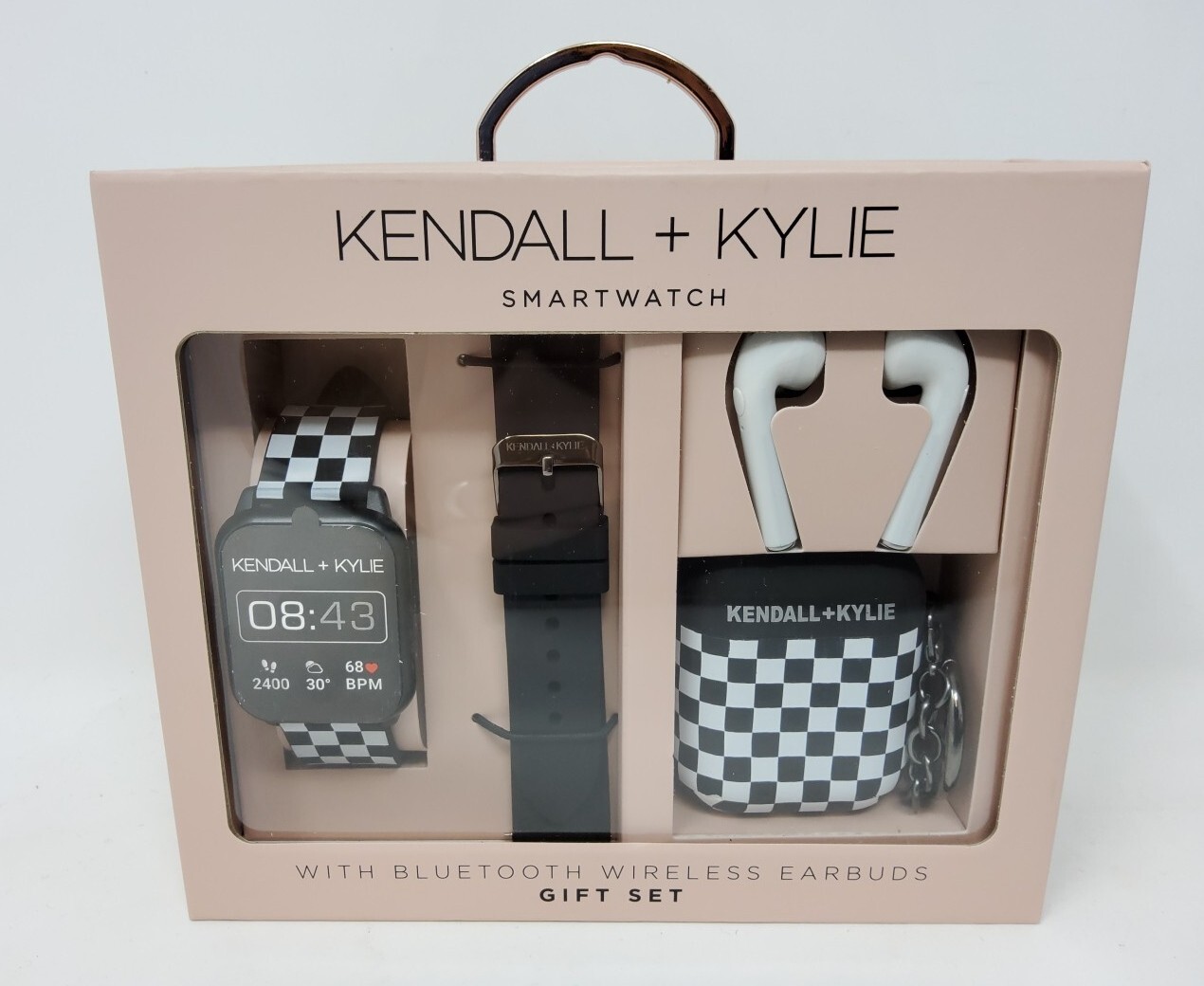 KENDALL & KYLIE SMARTWATCH WITH BLUETOOTH WIRELESS EARBUDS GIFT SET