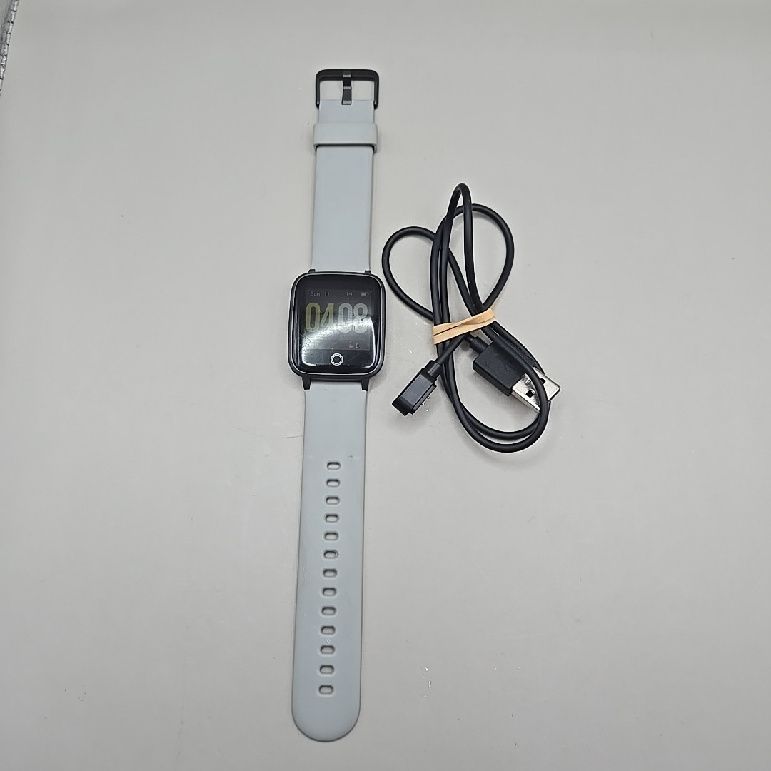 Willful Digital Smartwatch Smart Watch Model ID205S Gray Band Touchscreen *WORKS